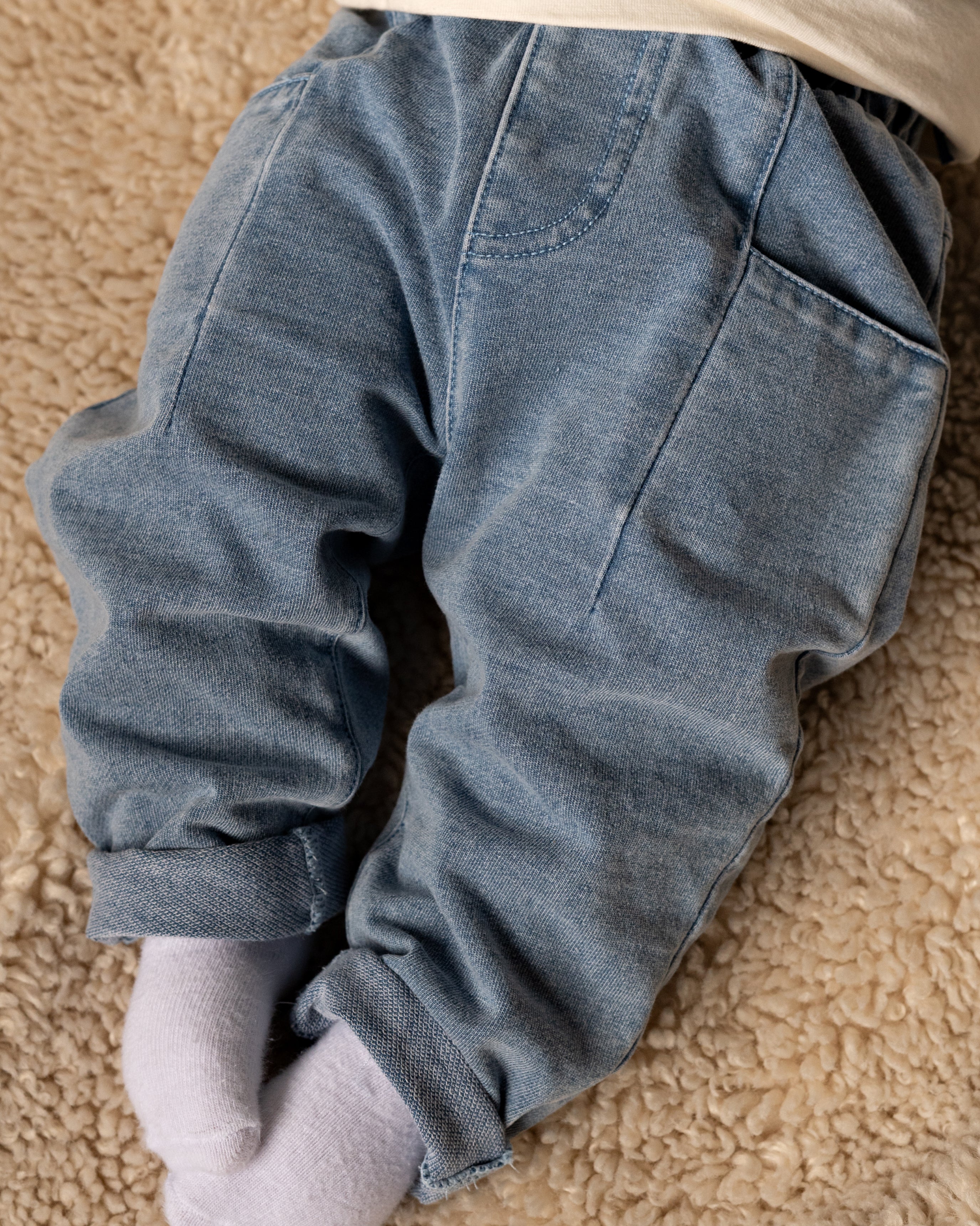 💙 BESS broek Axel – Denimlook blauw