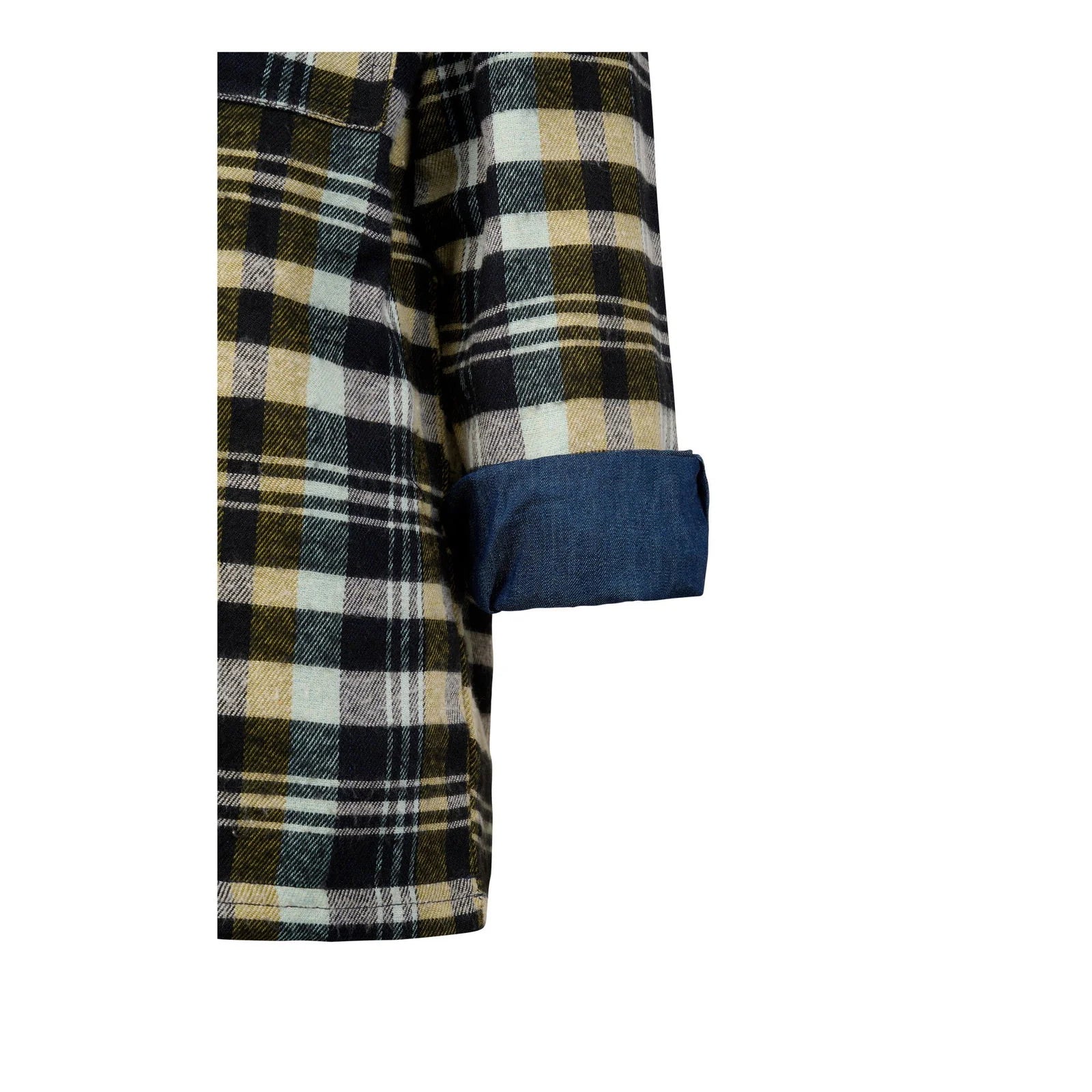 tof geruiten hemd gevoerd met jeansstof