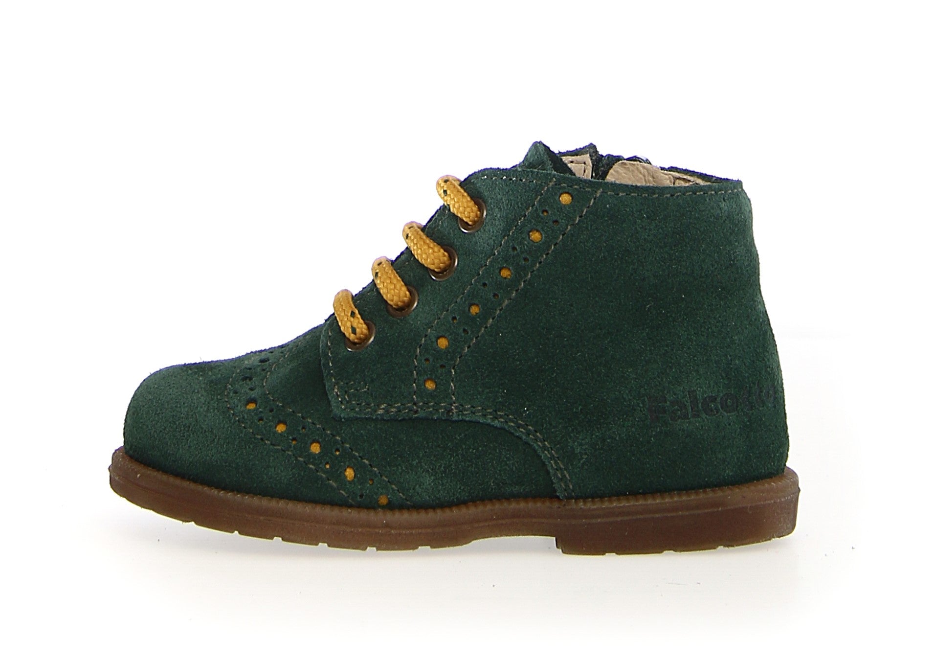 FALCOTTO FROL ZIP SUEDE SPAZZ GREEN BOTTLE