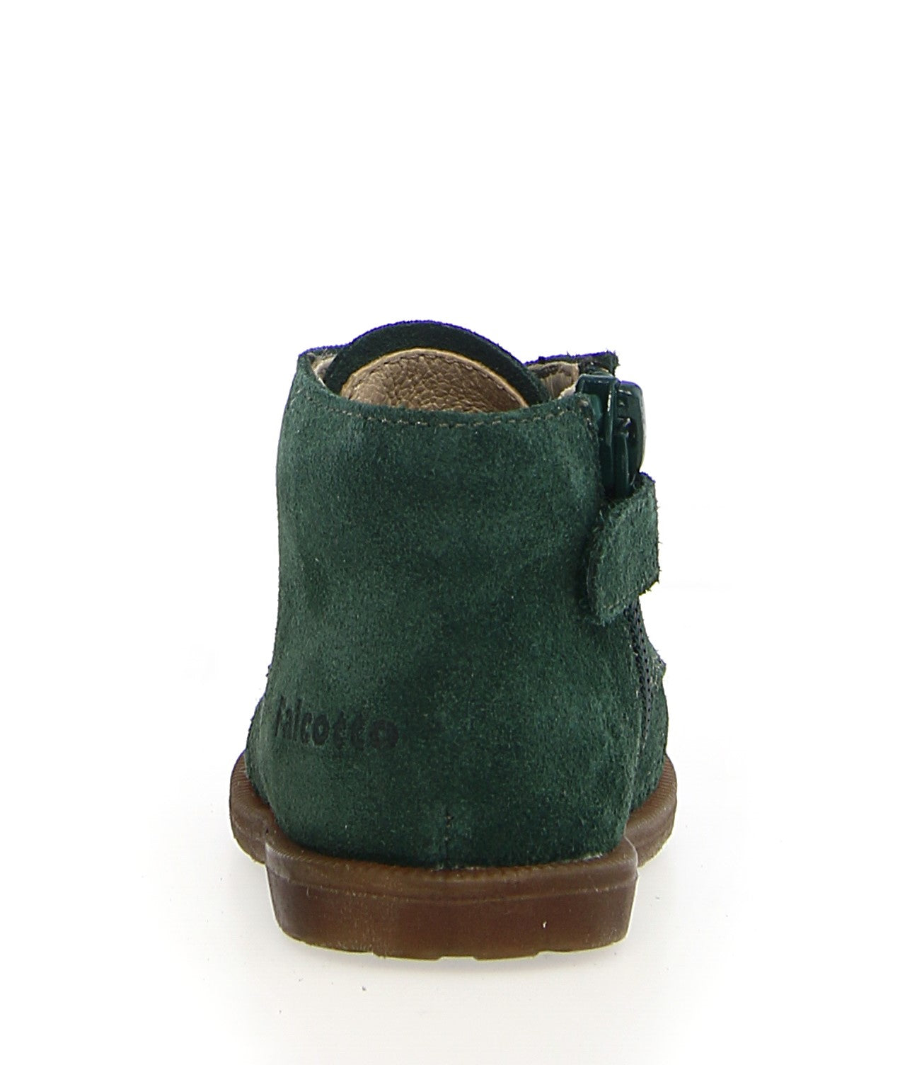 FALCOTTO FROL ZIP SUEDE SPAZZ GREEN BOTTLE