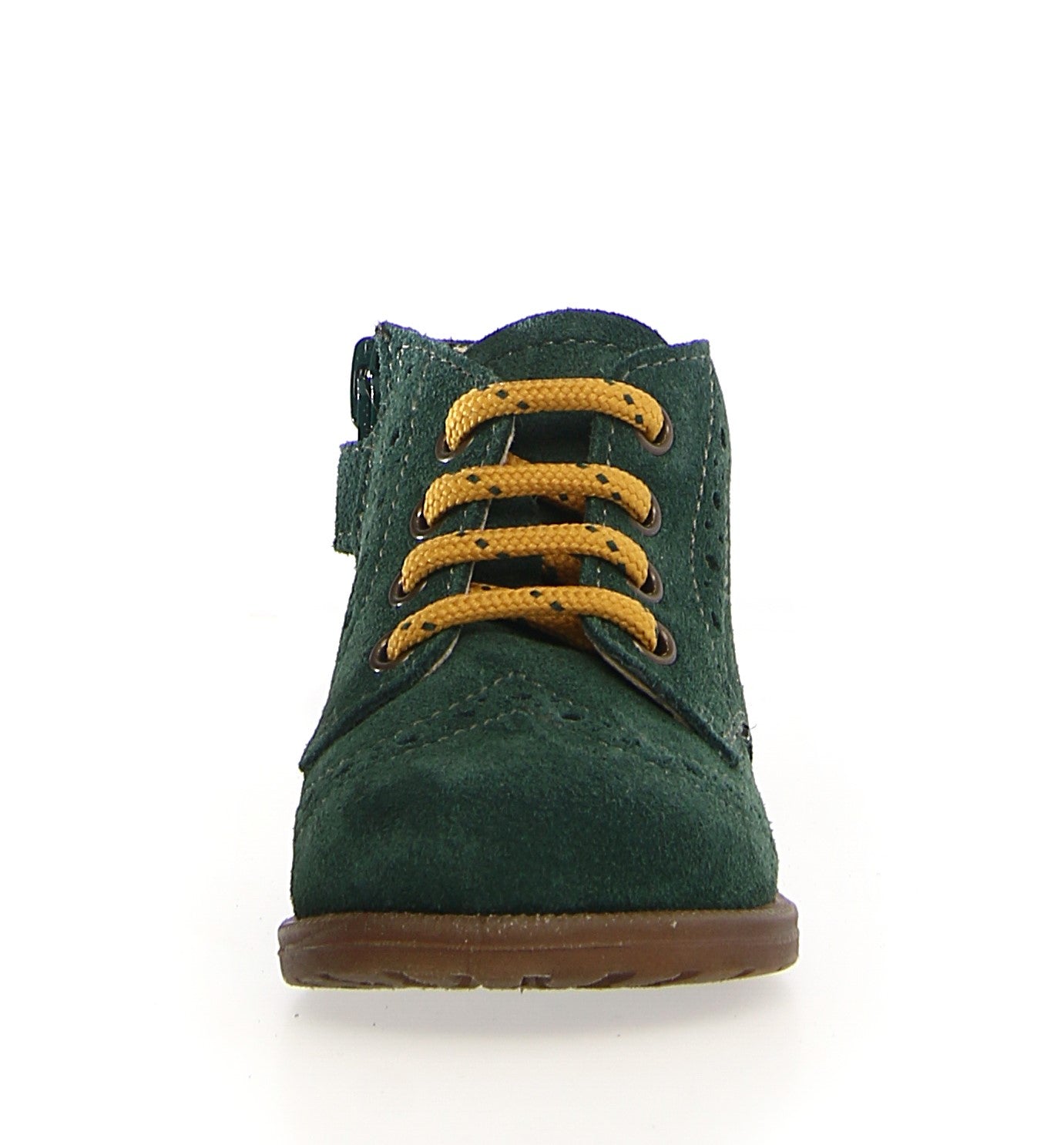 FALCOTTO FROL ZIP SUEDE SPAZZ GREEN BOTTLE
