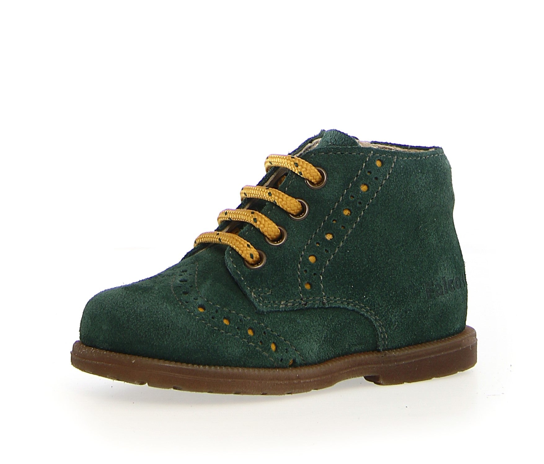 FALCOTTO FROL ZIP SUEDE SPAZZ GREEN BOTTLE