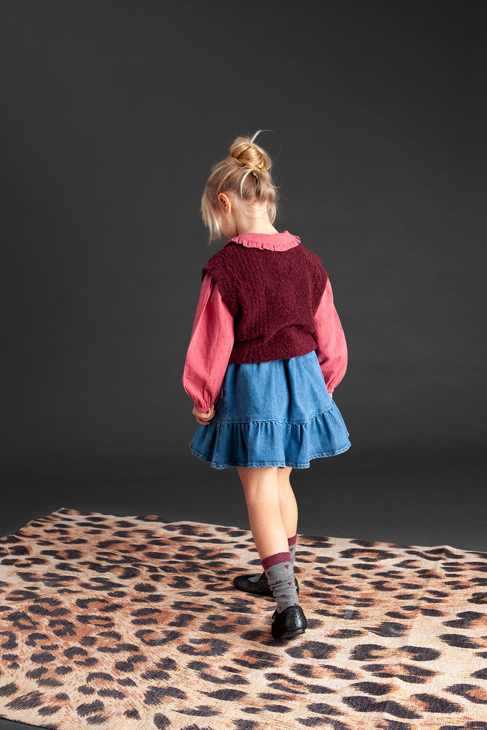 Oversized gebreide vest/debardeur