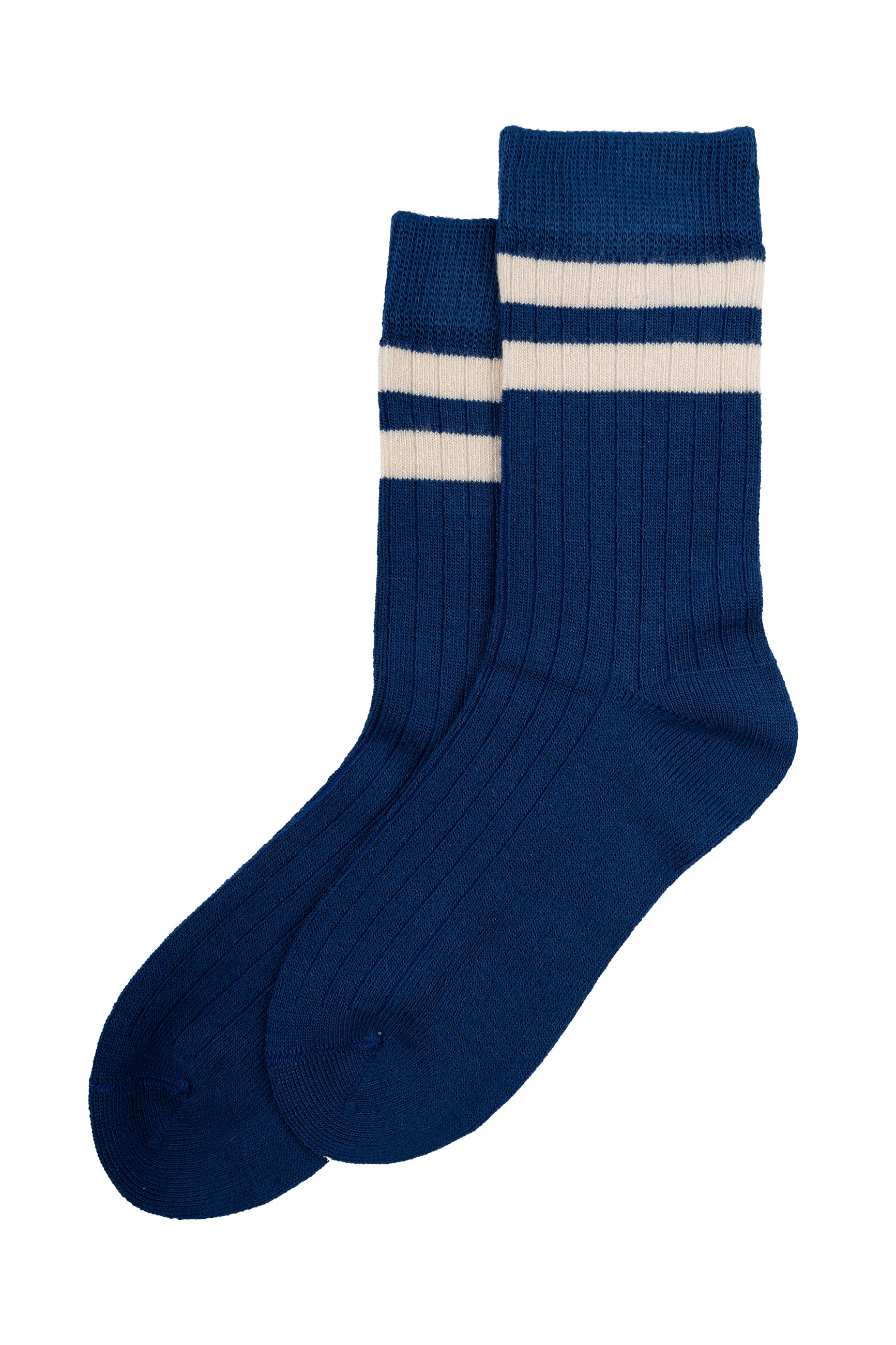 Minipop mooie zachte bamboe sokken - blauw/wit