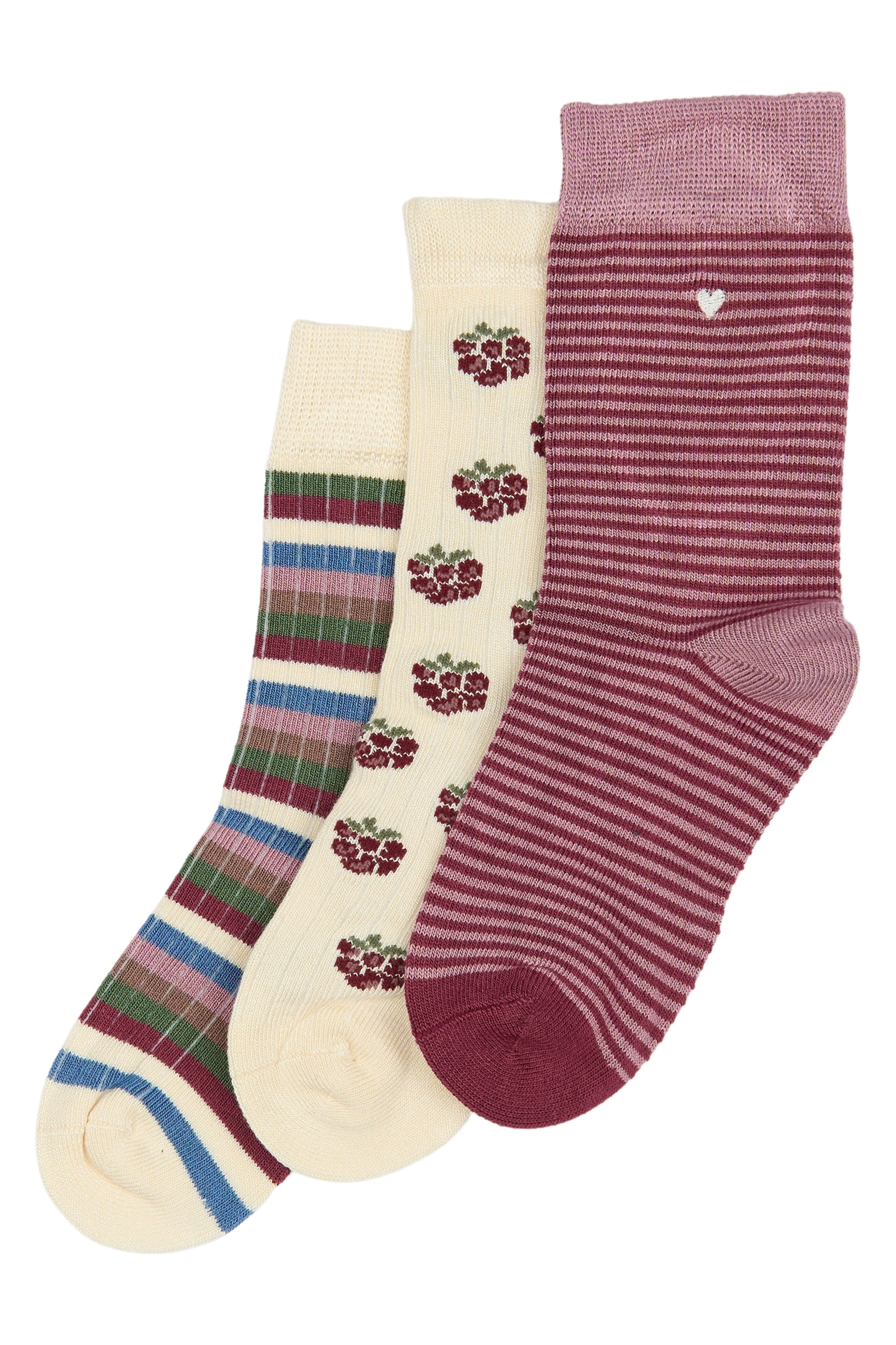 🧦 MiniPop – Set van 3 bamboosokken Blackberry Mix 🍇🌿