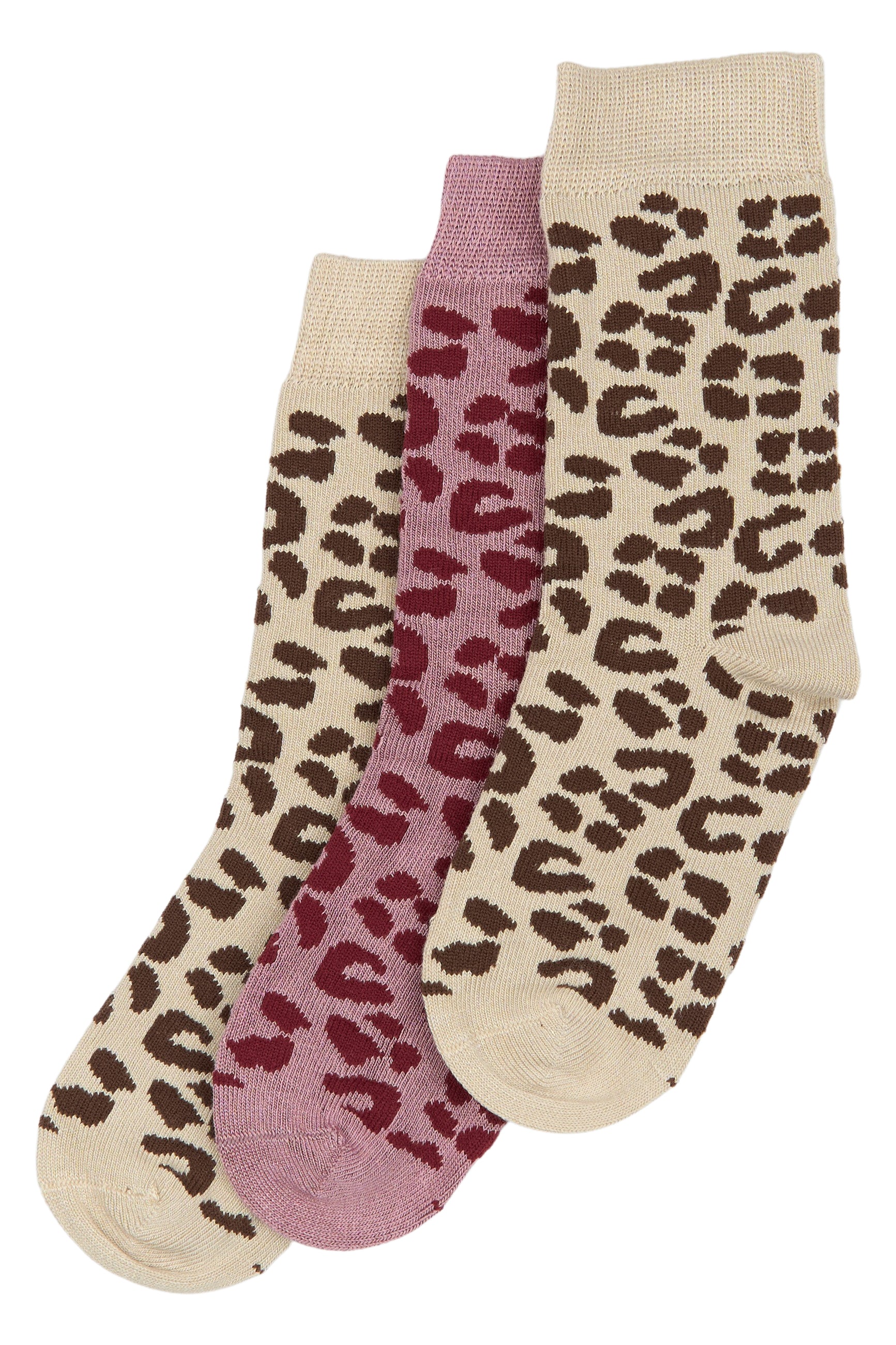 🧦 MiniPop – Set van 3 bamboosokken Leo Mix 🐆🌿