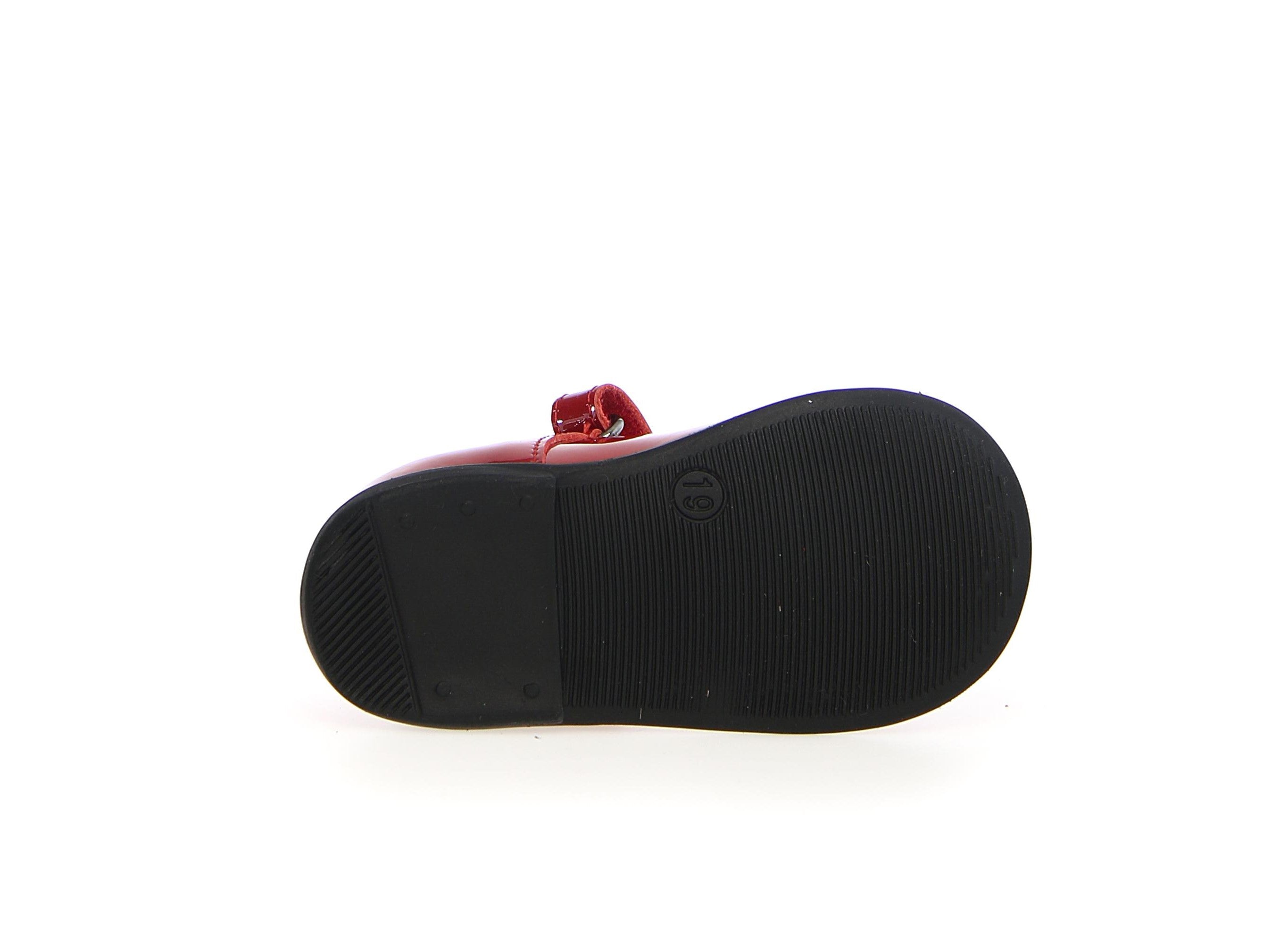 Rode lakleren ballerina's met strik