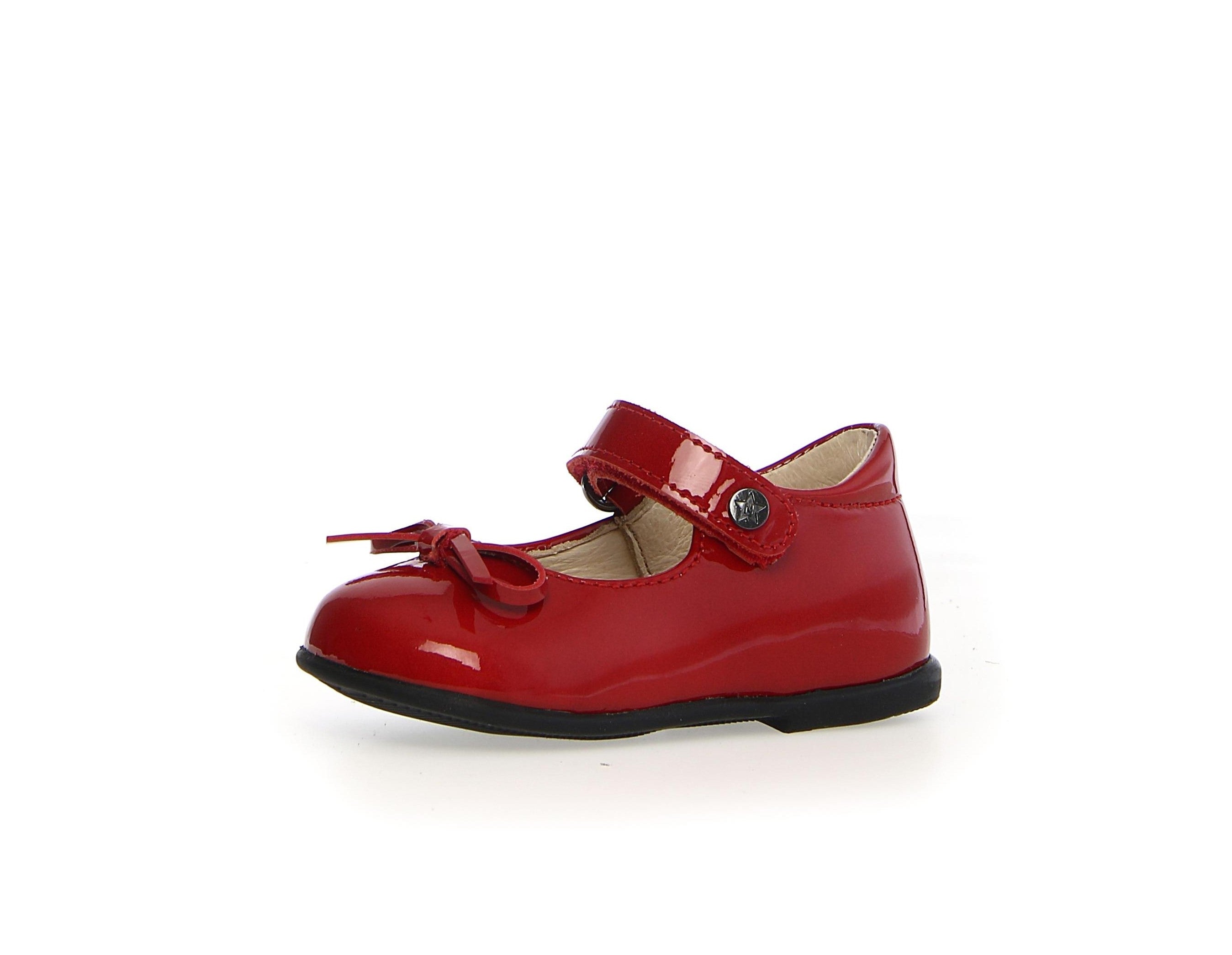 Rode lakleren ballerina's met strik