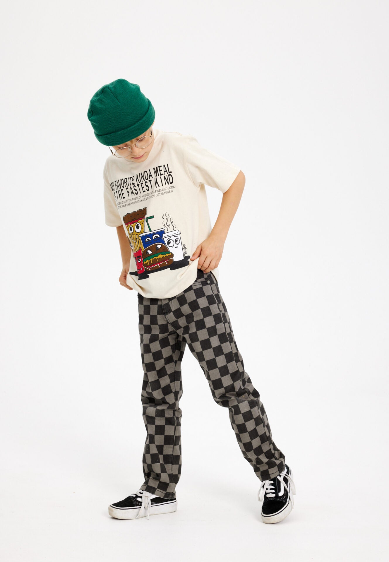 Coole checkerboardjeans