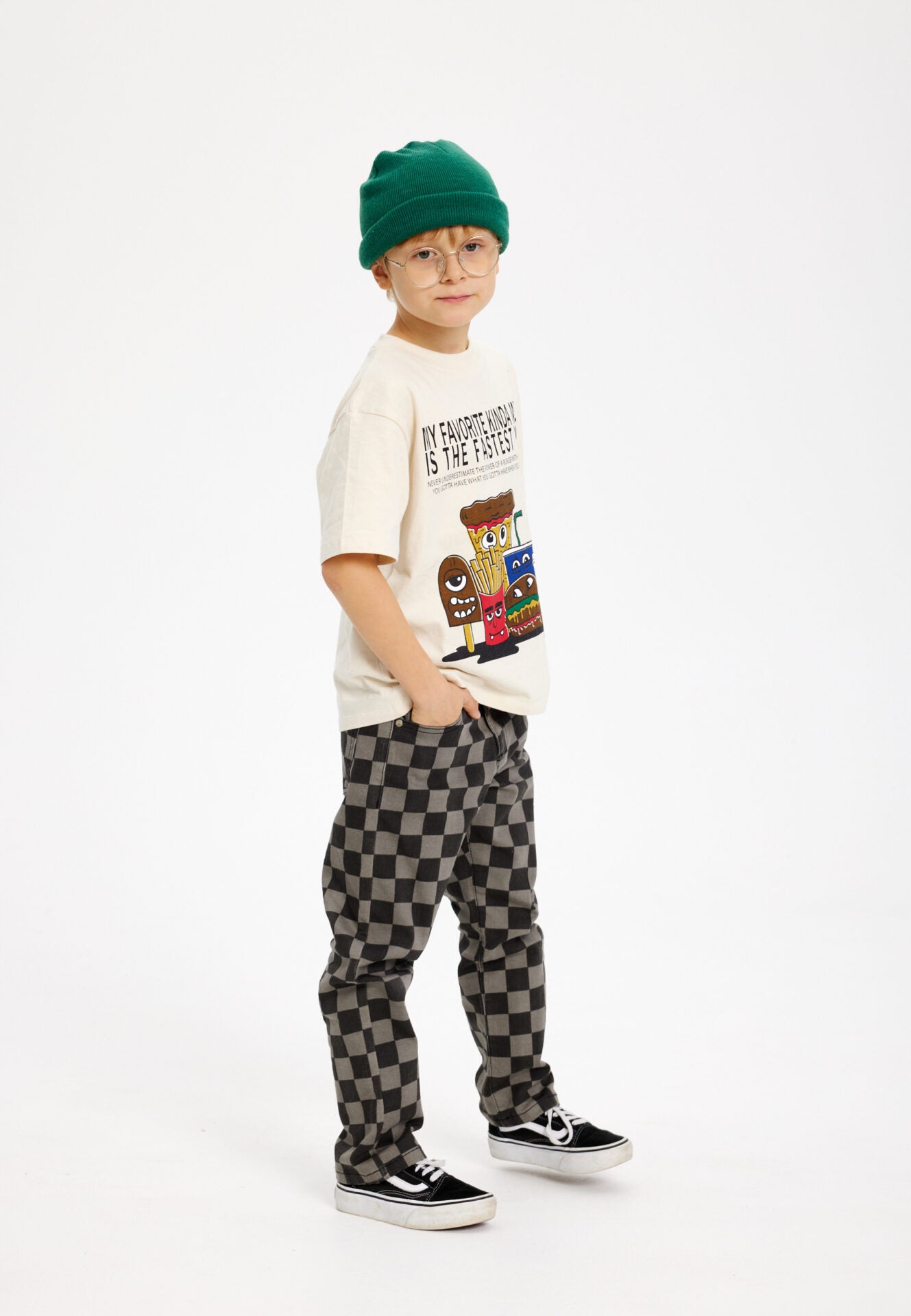 Coole checkerboardjeans