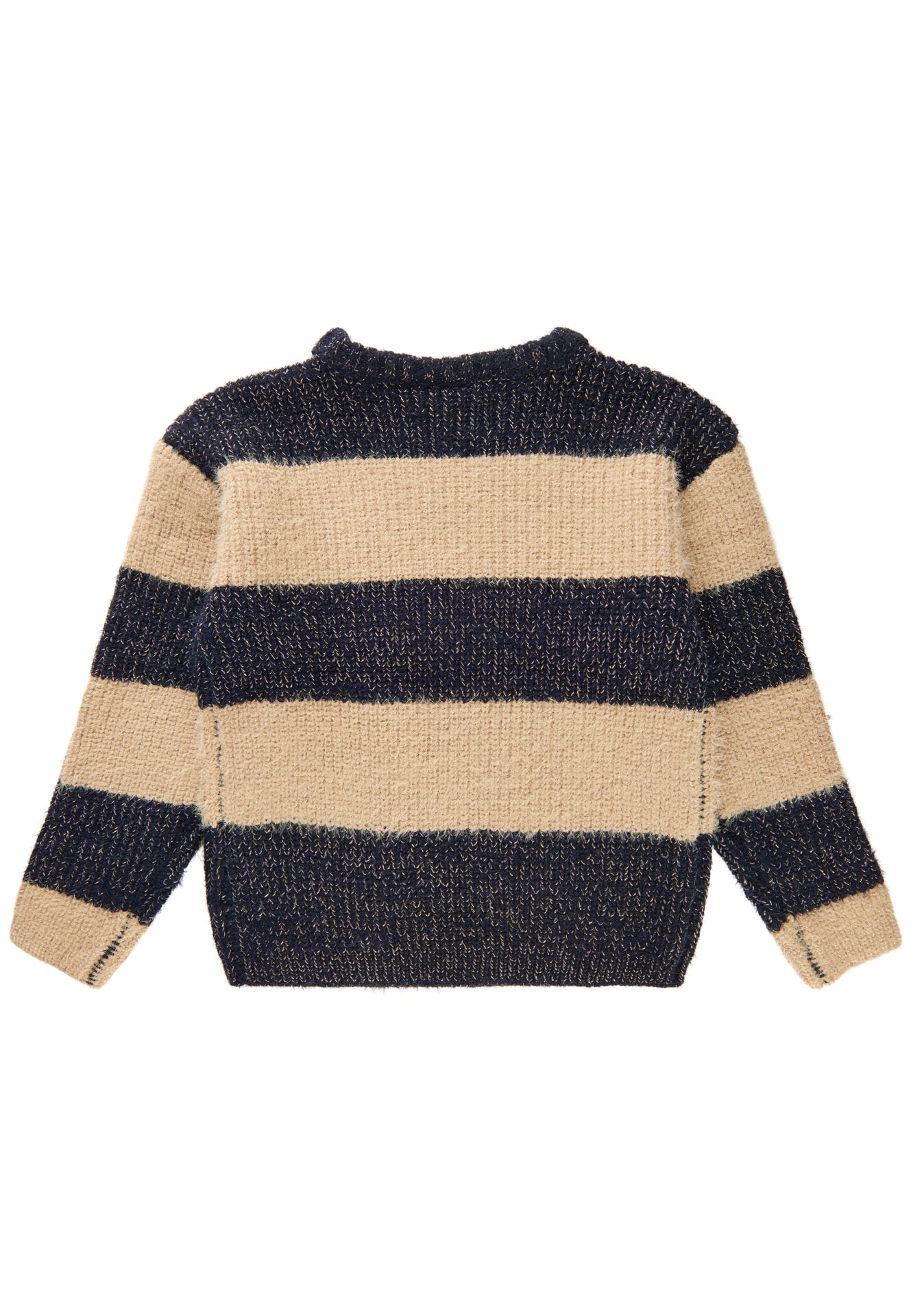 Gestreepte gebreide trui