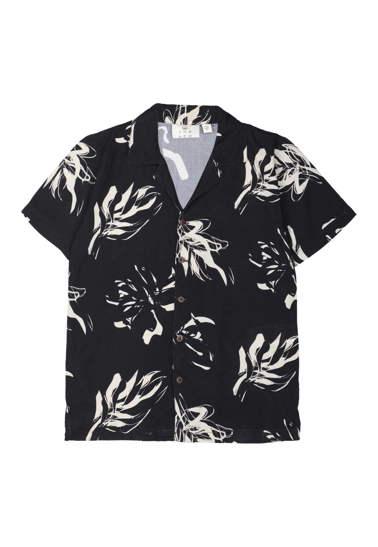 Cool en casual zwart shirt met korte mouwen