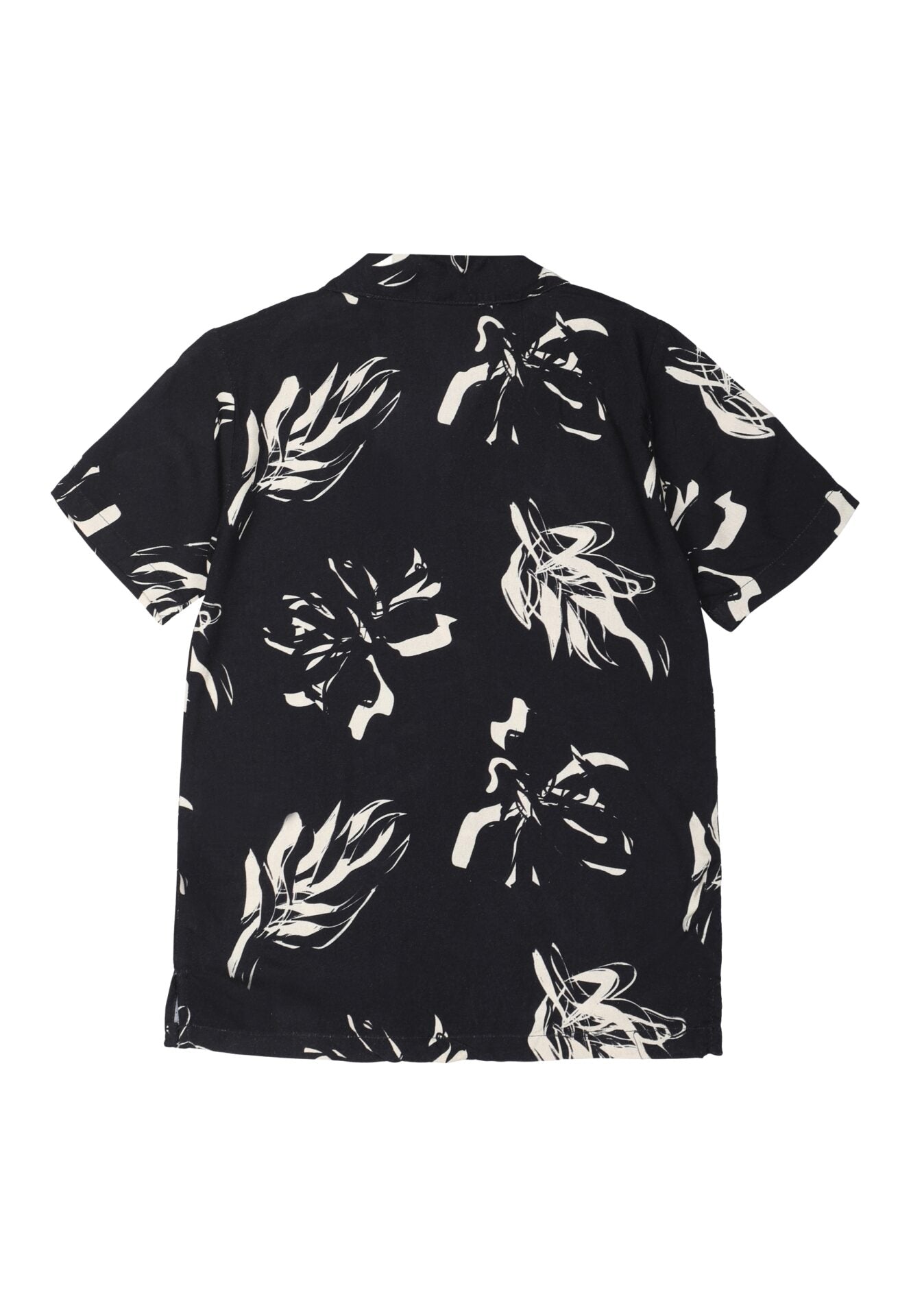 Cool en casual zwart shirt met korte mouwen