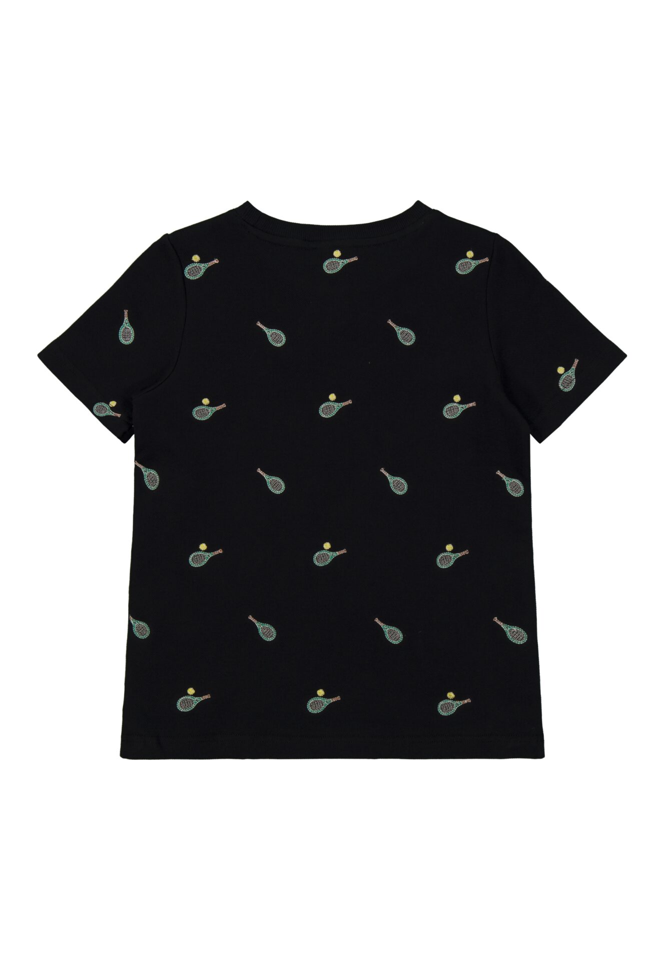 Zwart piqué t-shirt