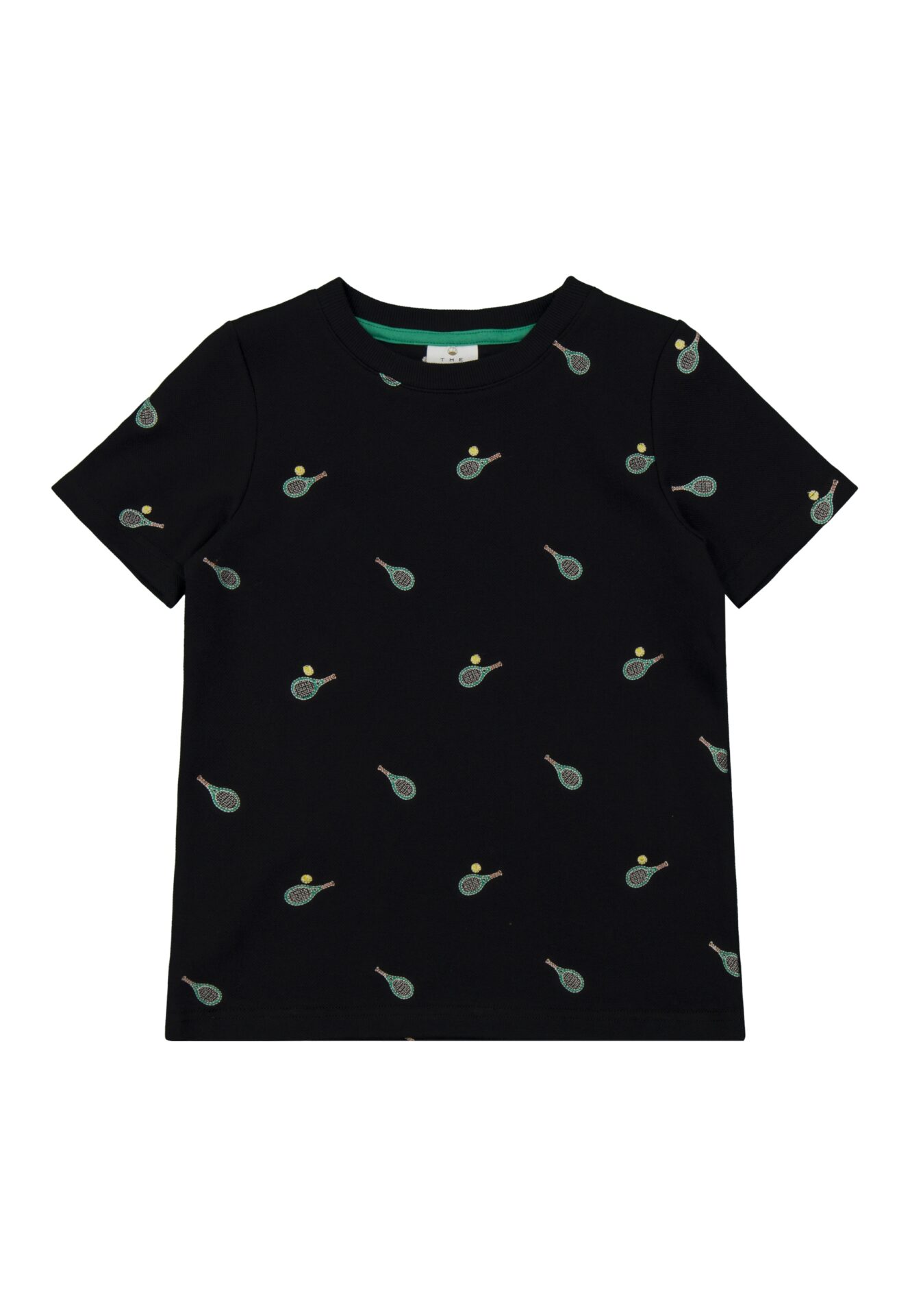 Zwart piqué t-shirt