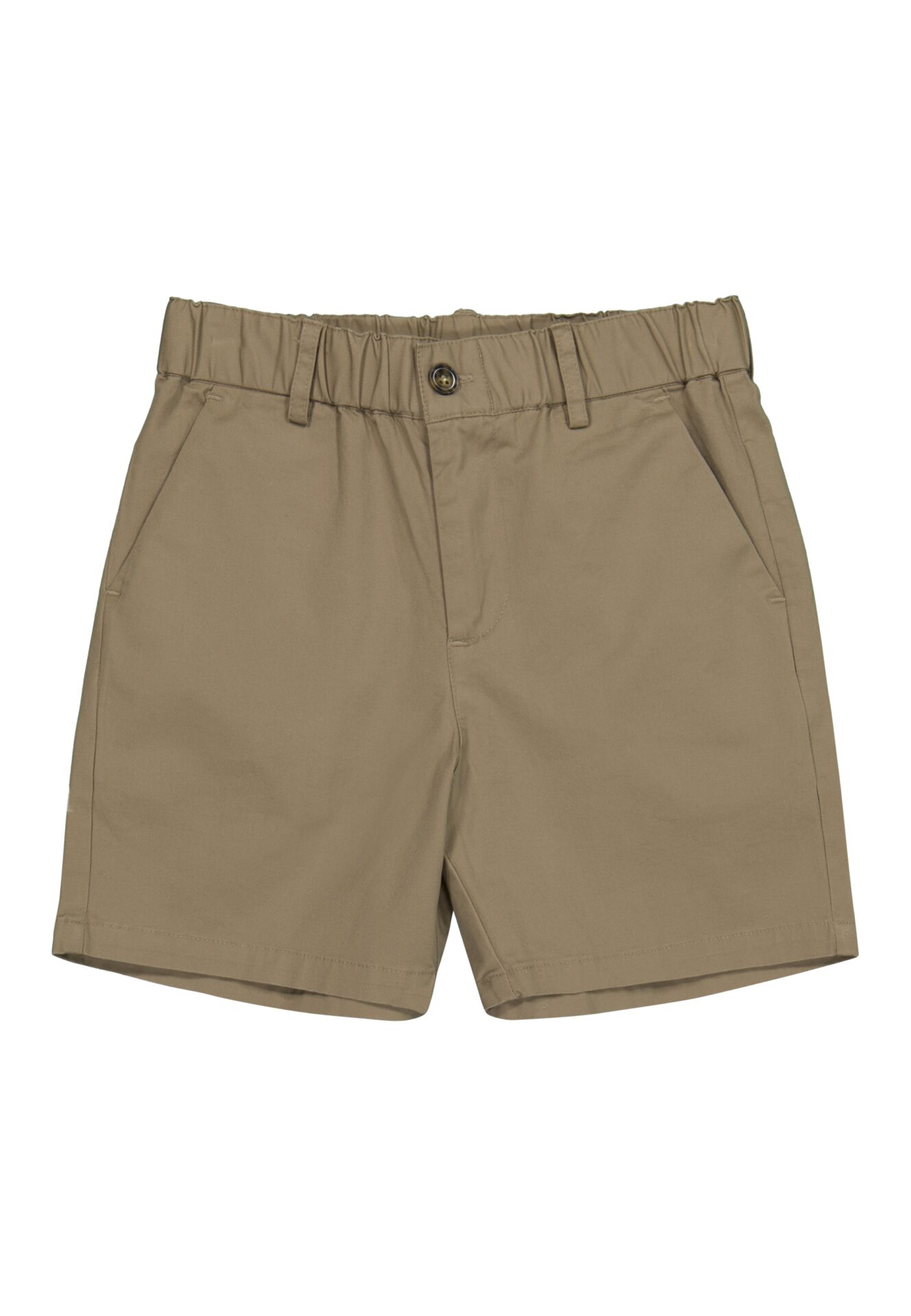 Effen beige korte broek
