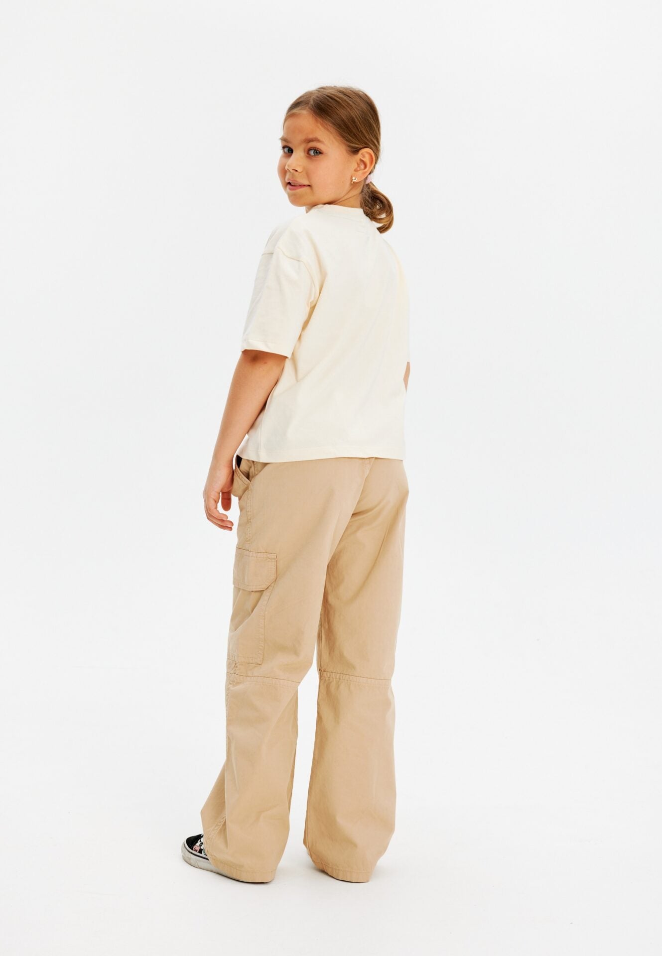 Stoere beige cargobroek