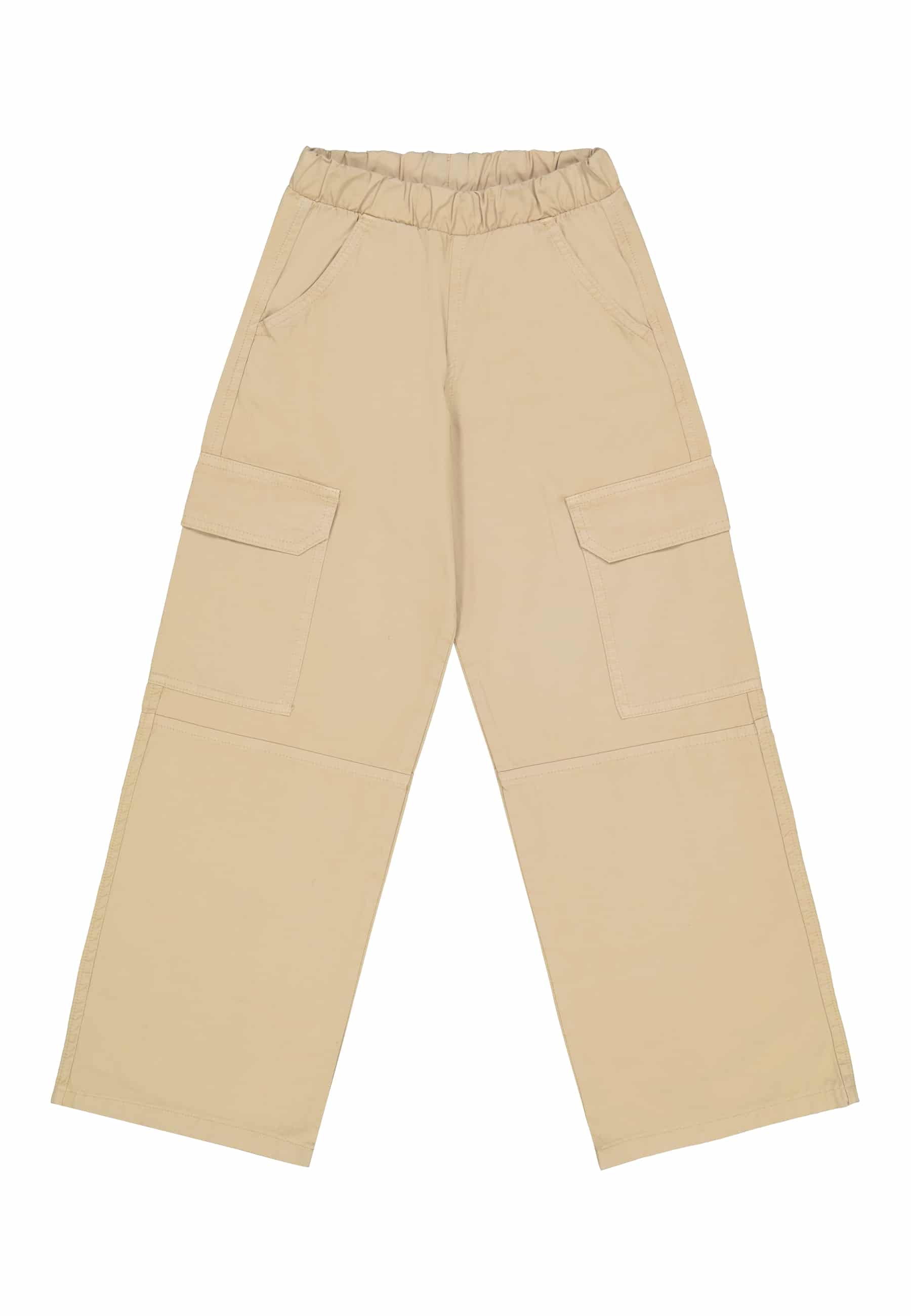 Stoere beige cargobroek