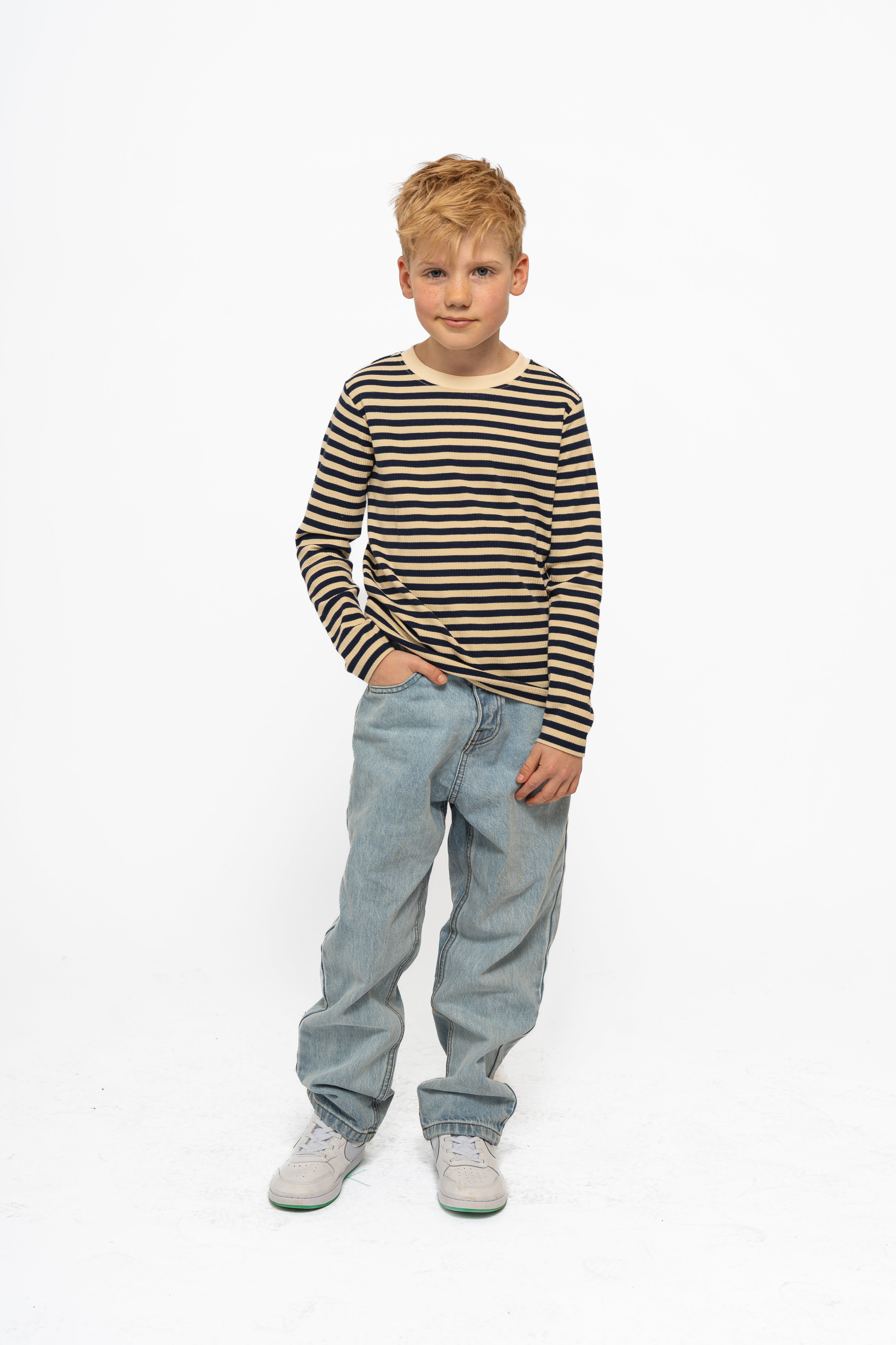 T-shirt met lange mouwen - gestreept