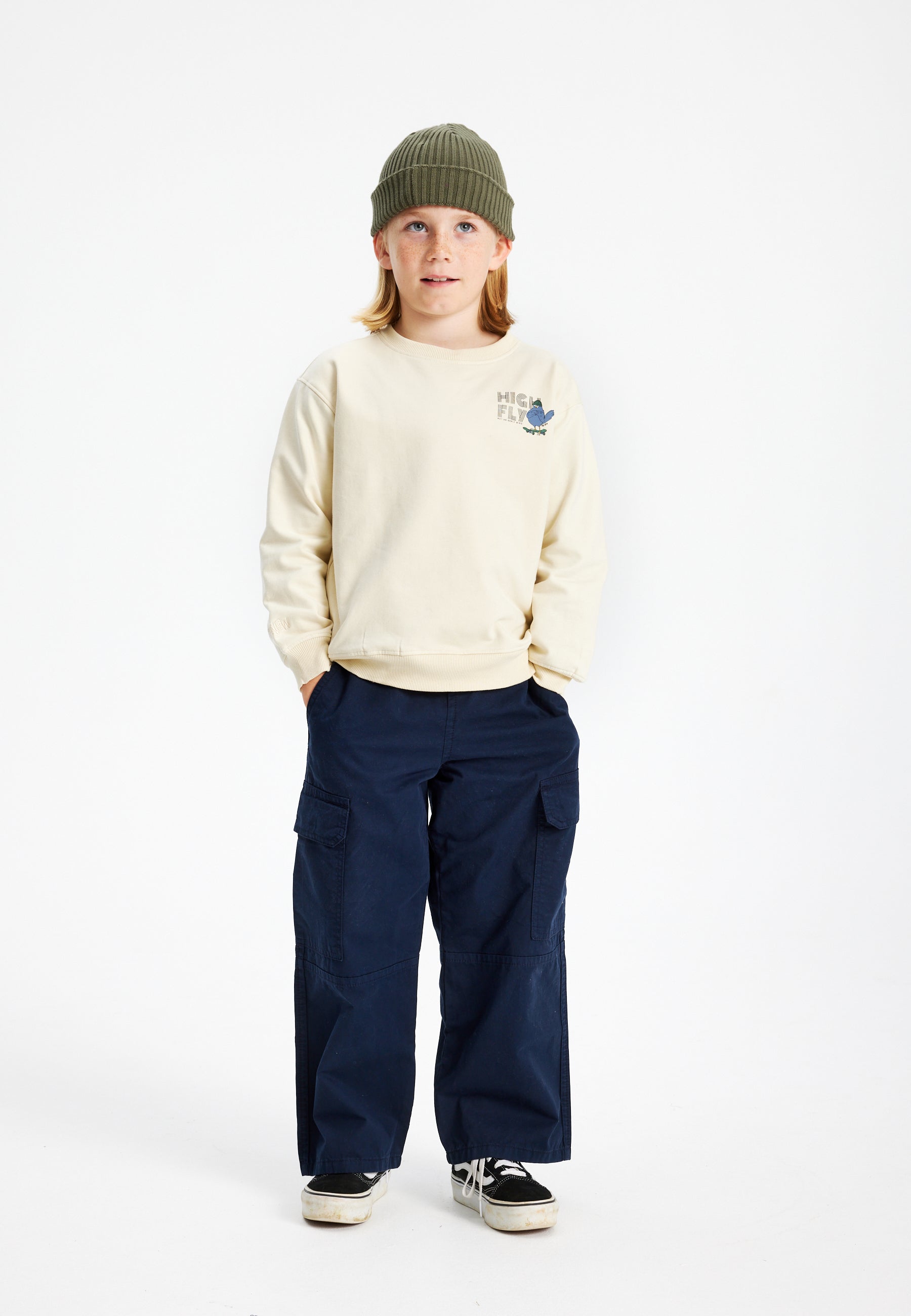 Coole sweater met een printmotief op de borst en rug