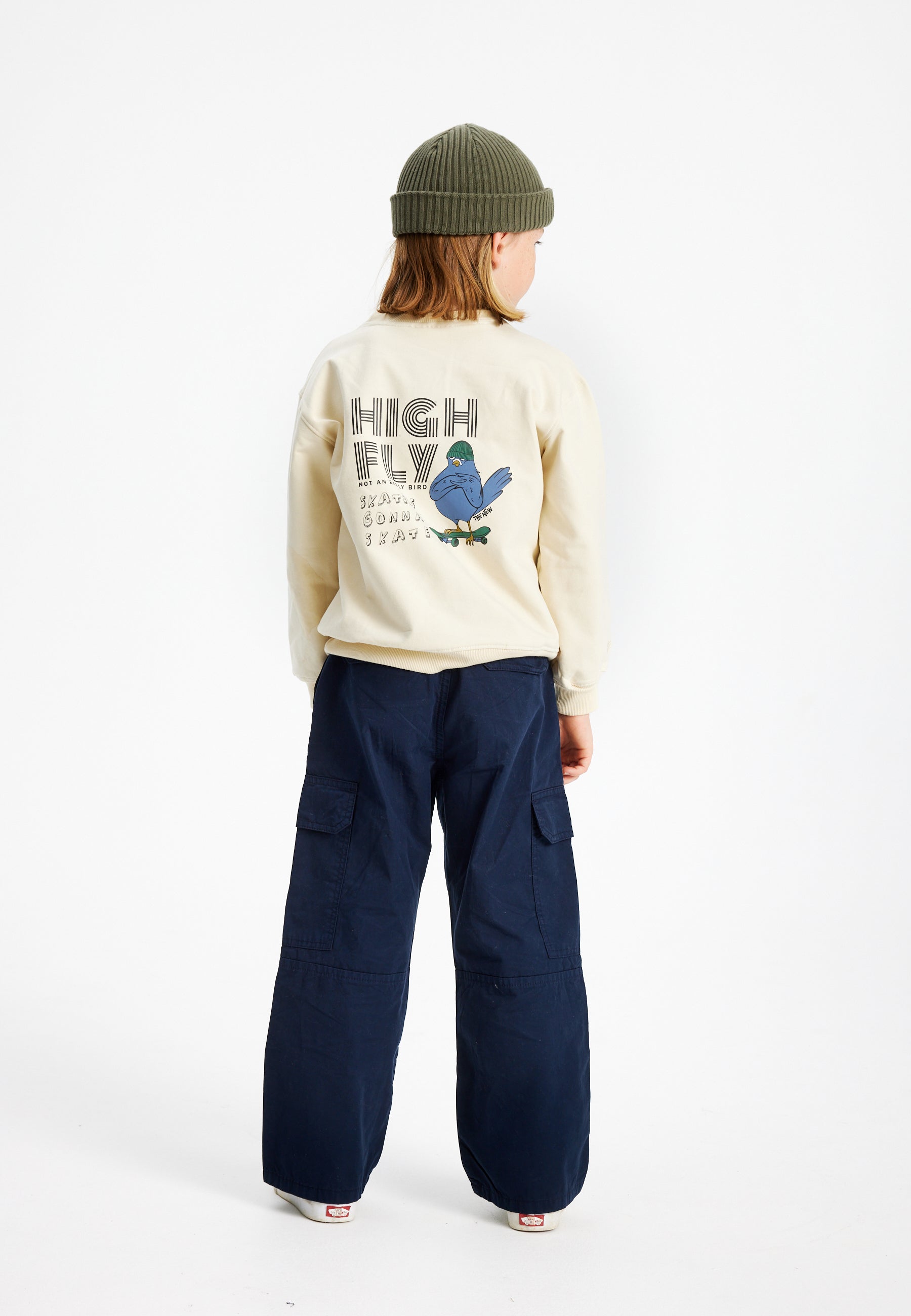 Coole sweater met een printmotief op de borst en rug