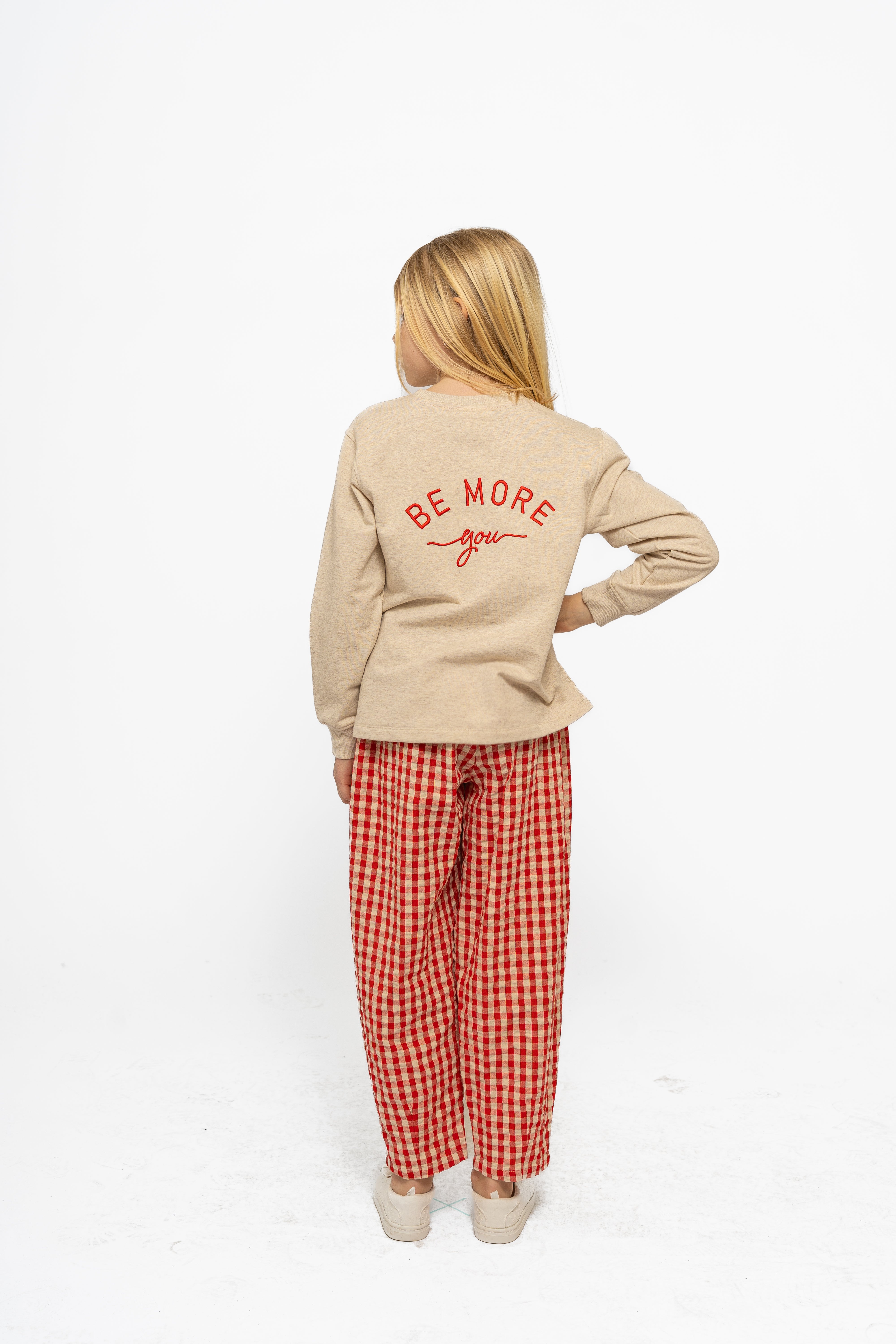 🍒 The New – Nally Gingham Carrot Pants met Scrunchie 🍒