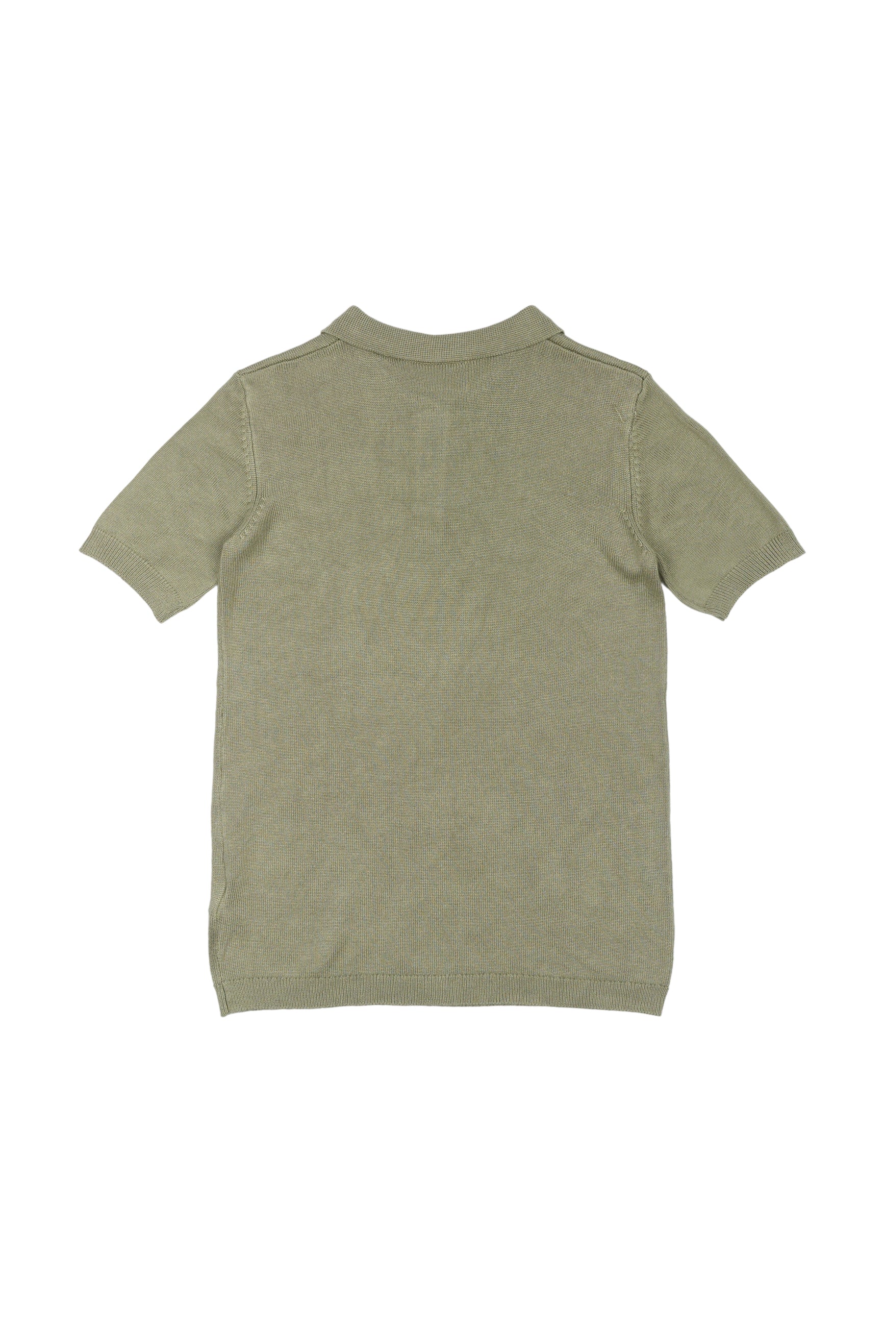🌿 The New Orlando – gebreide polo in zacht groen