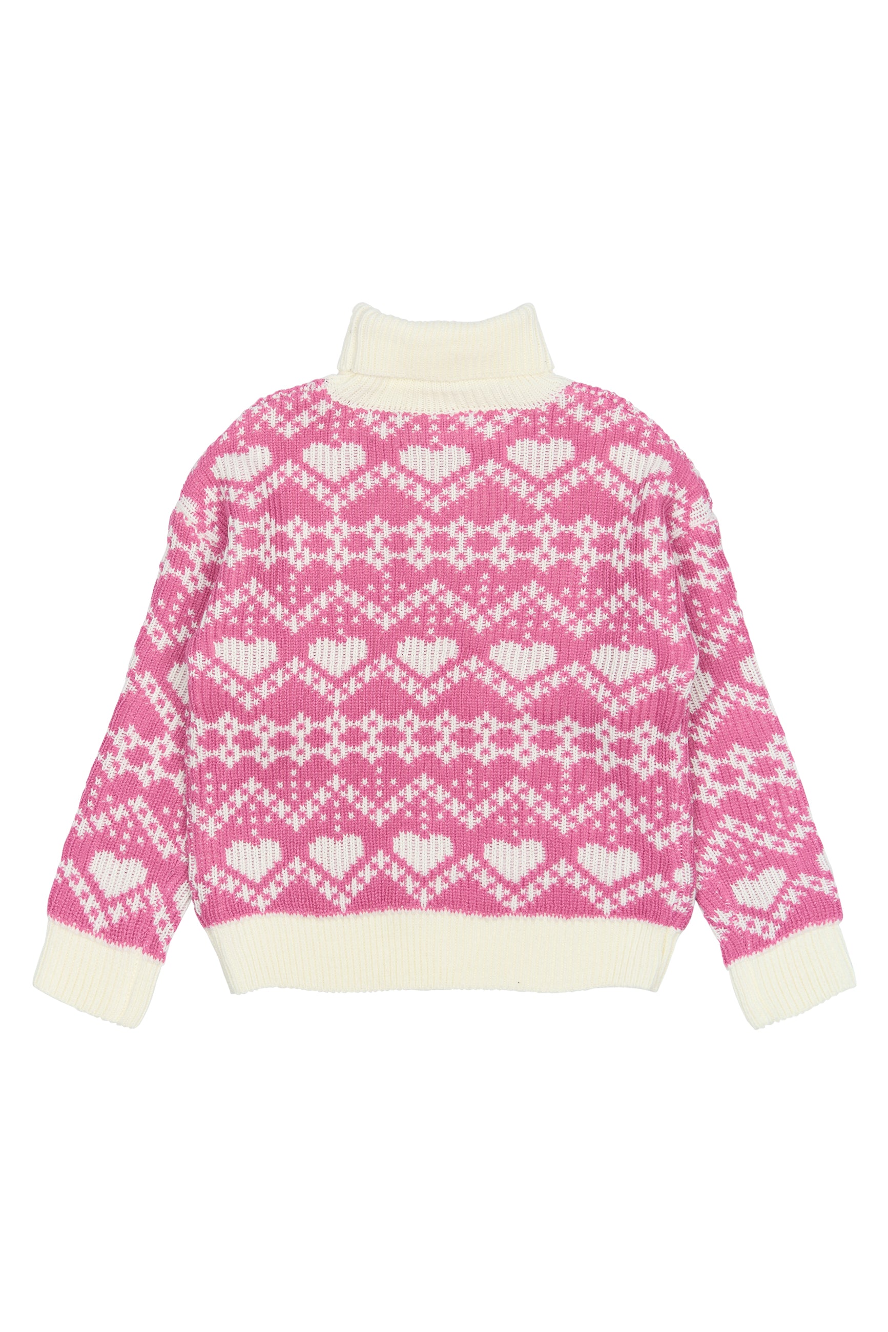 💖 Jacquard Pullover – Ibis Rose