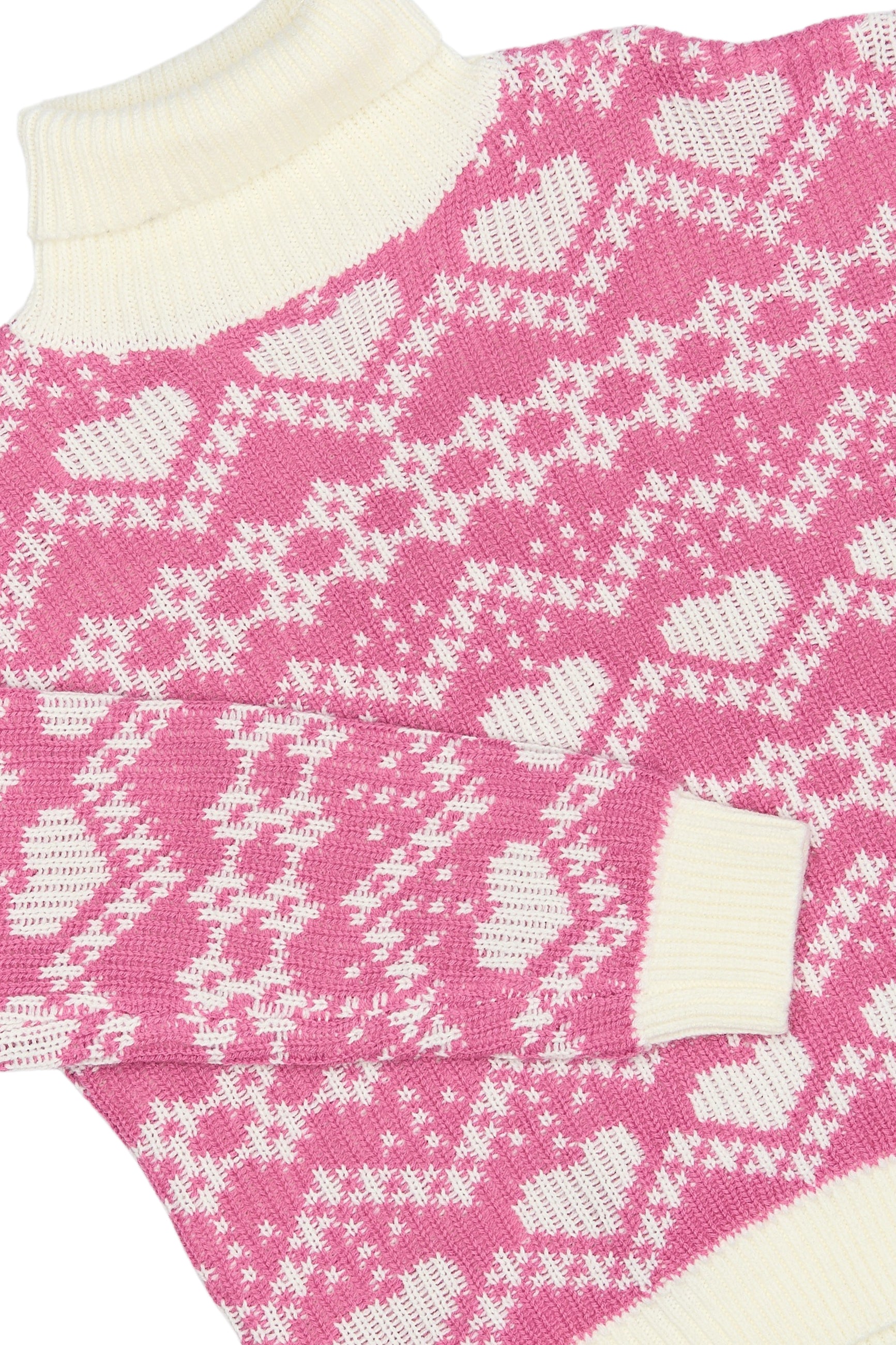 💖 Jacquard Pullover – Ibis Rose