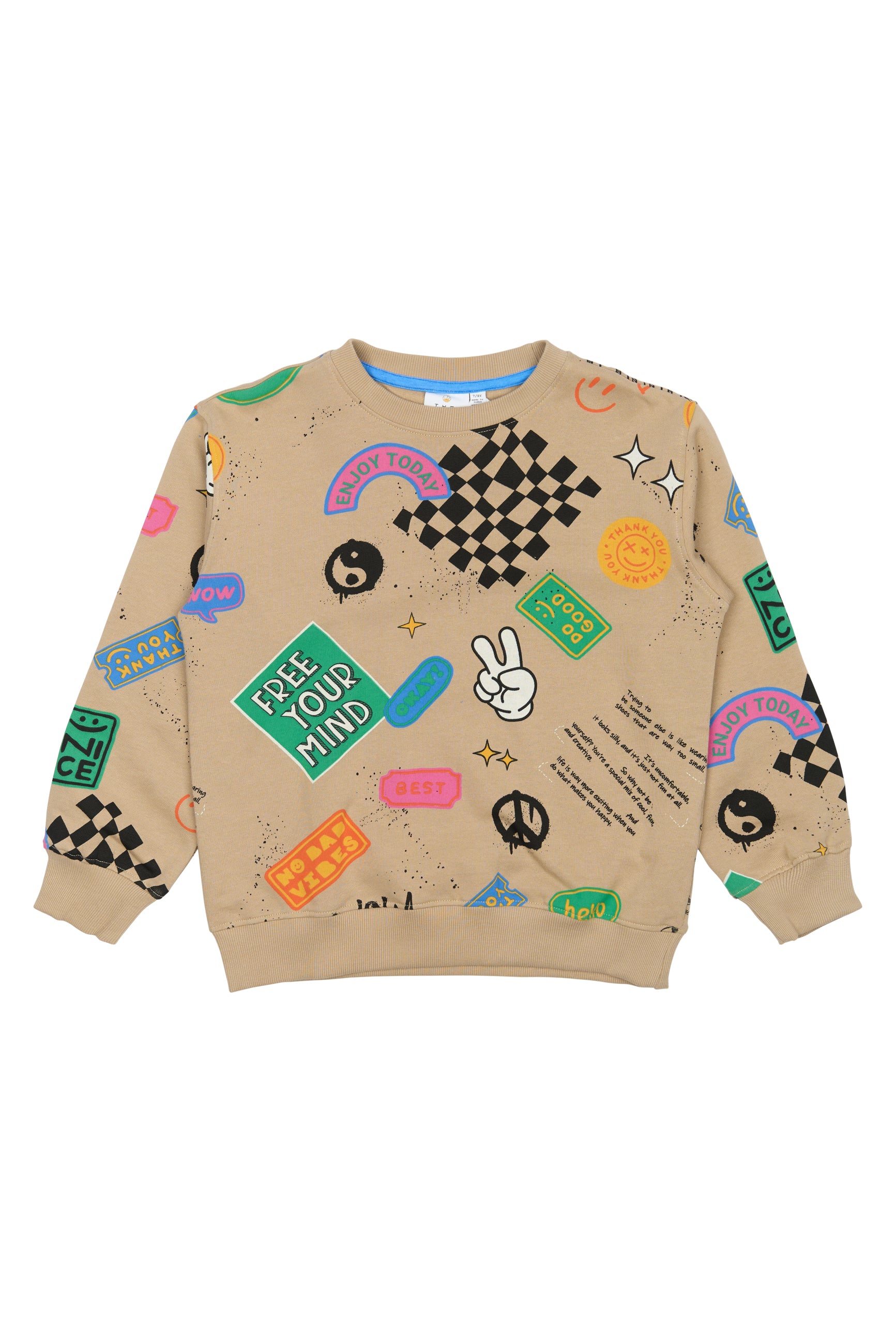 🌈 Free Your Mind Sweatshirt – Humus AOP