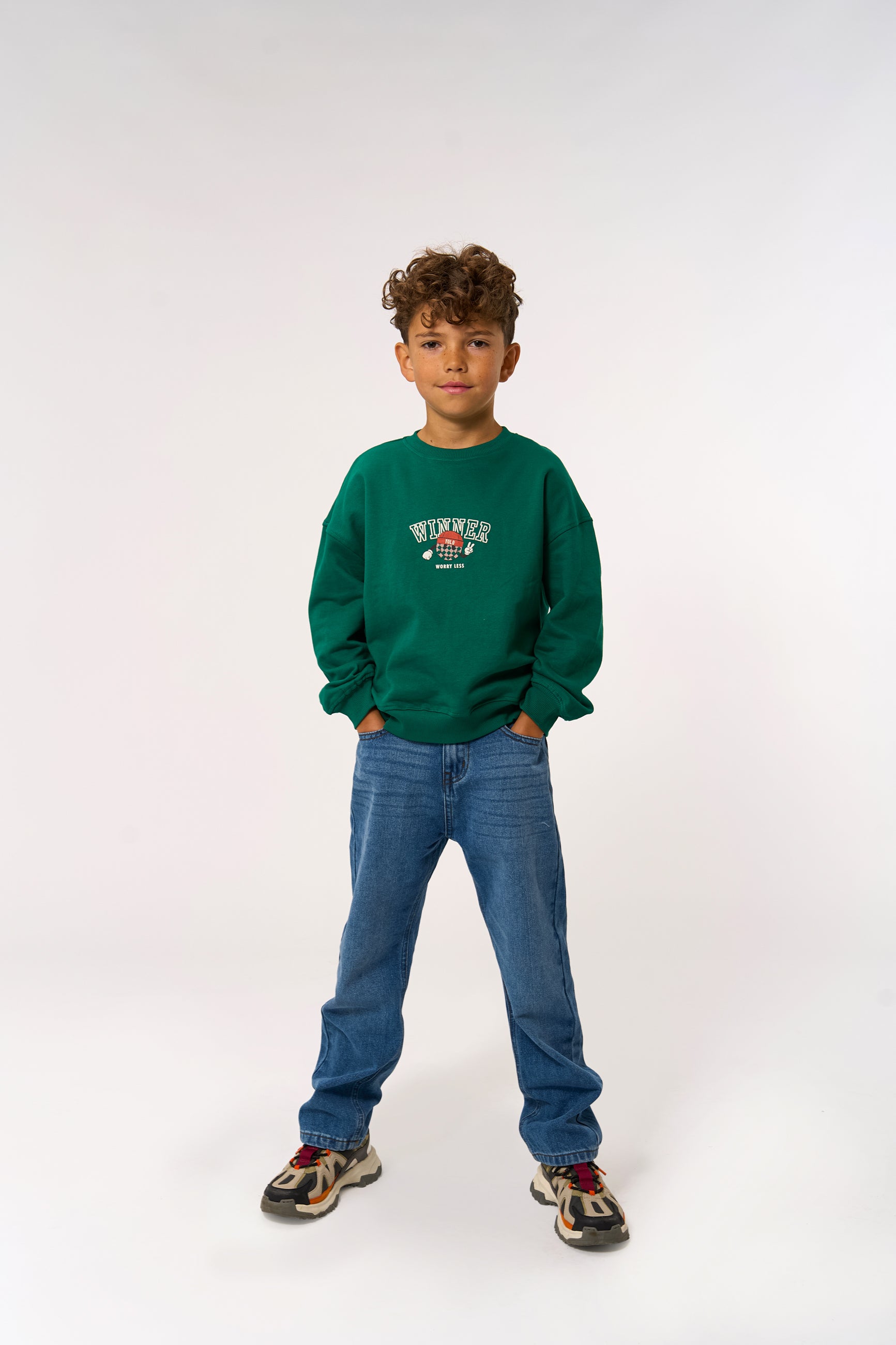 🍀 Winner Sweatshirt – Alpine Green