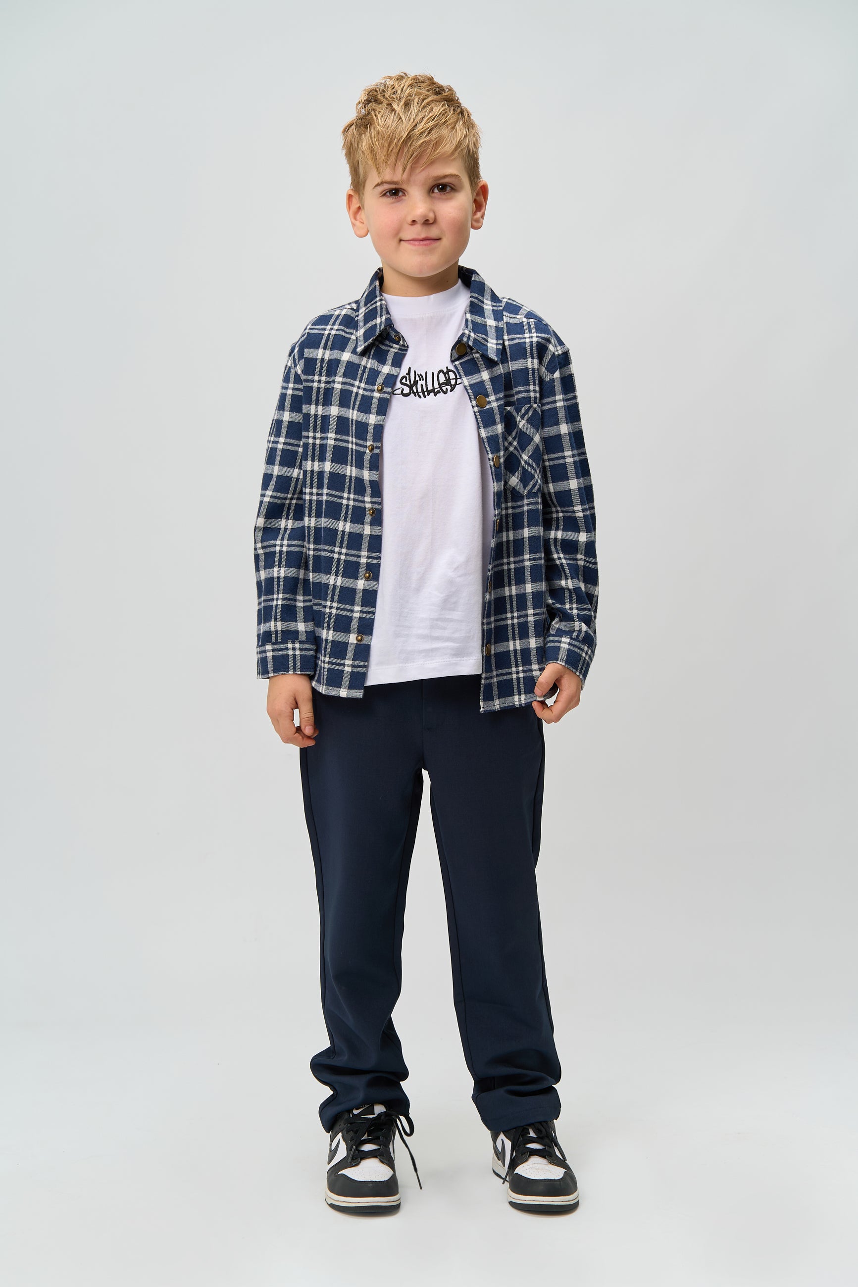 💙 Ronan Flannel Shirt – Navy Blazer Check 💙