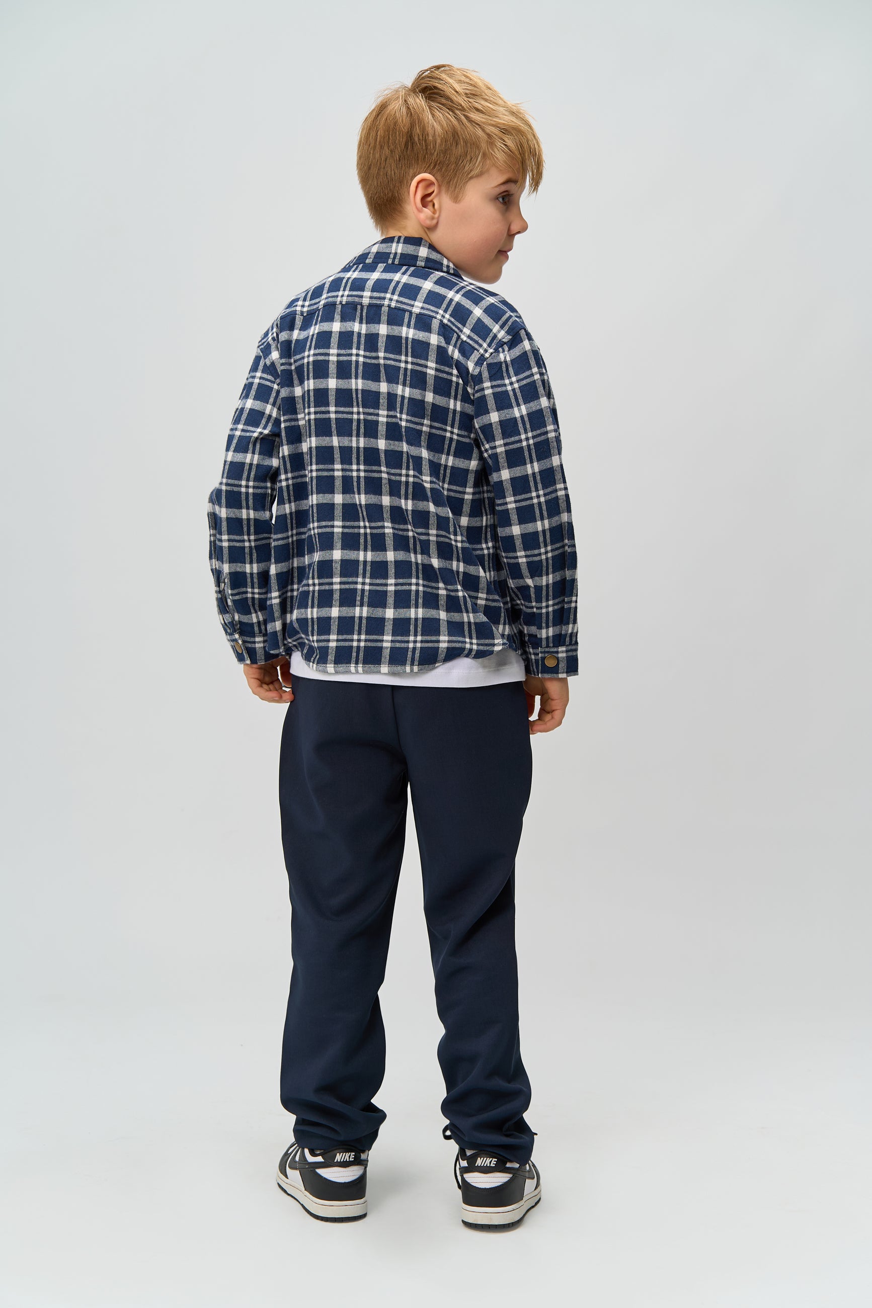 💙 Ronan Flannel Shirt – Navy Blazer Check 💙