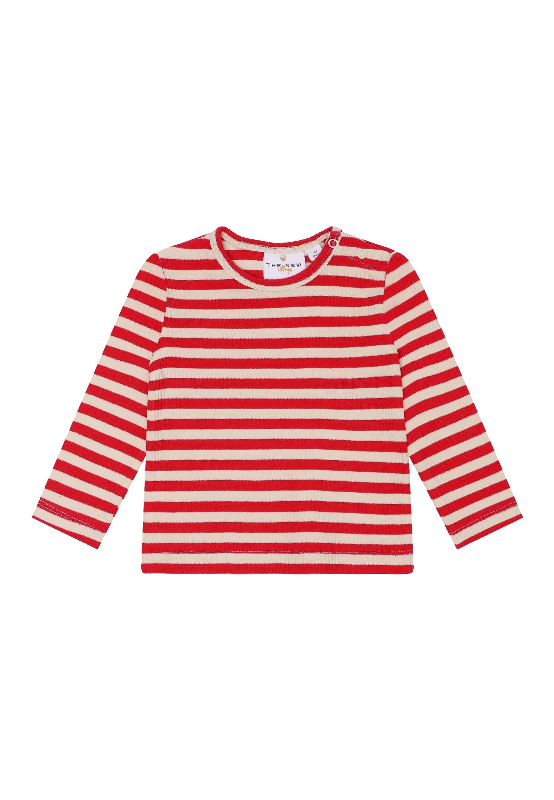 Gestreept T-shirt met lange mouwen van The New Siblings