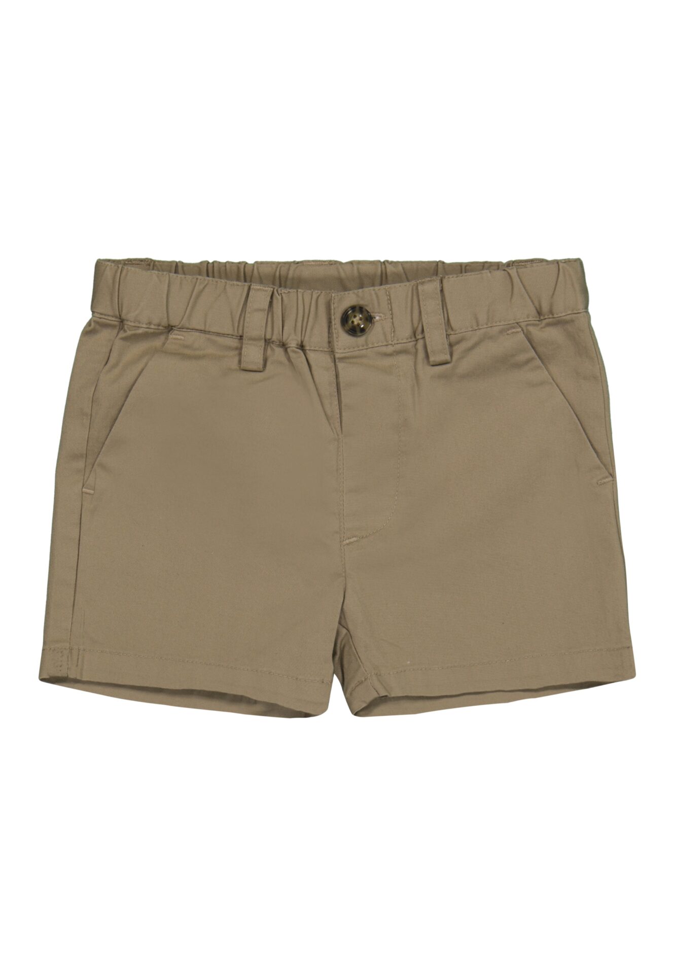 Effen beige short voor de kleinsten