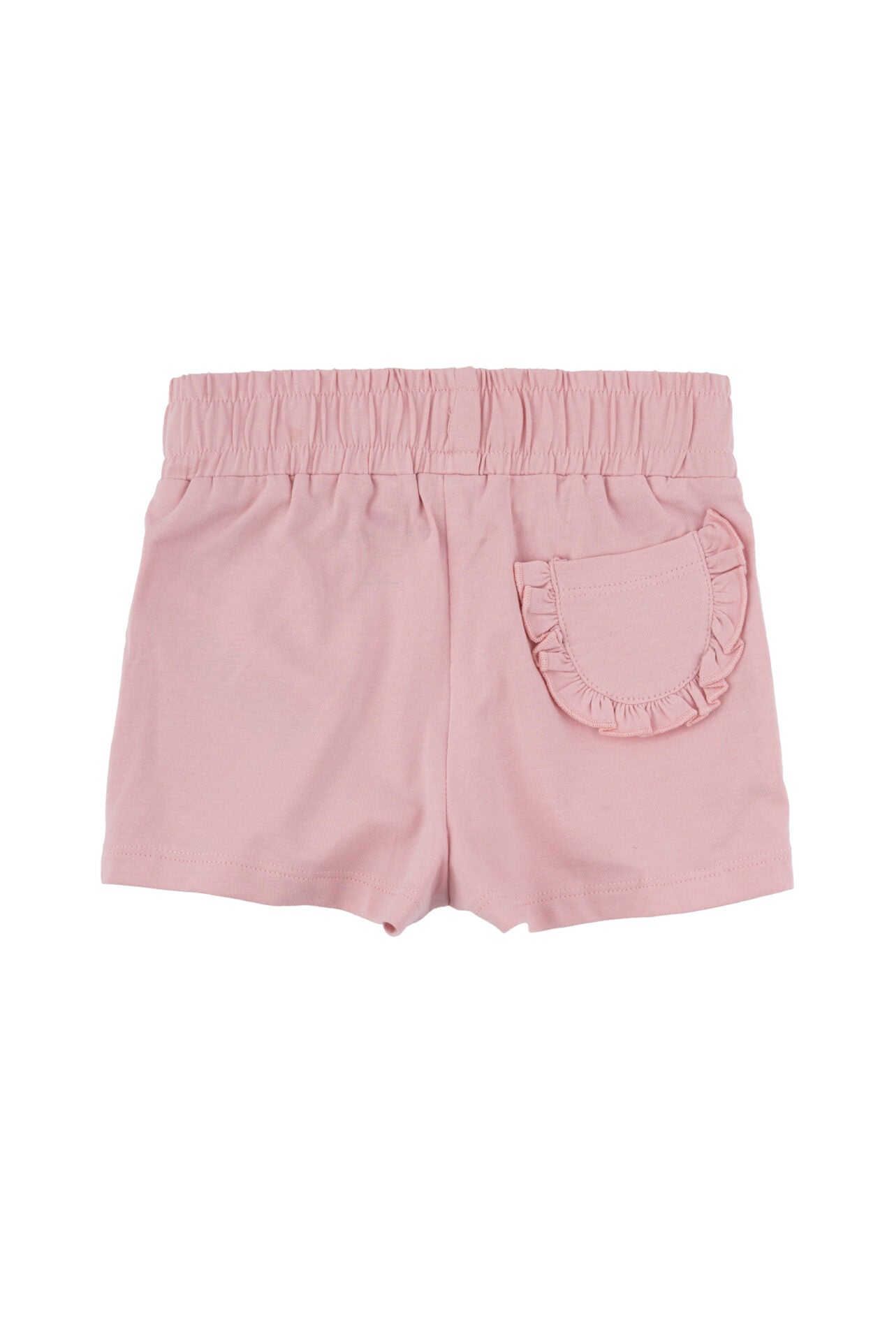 Effenkleurige roze short