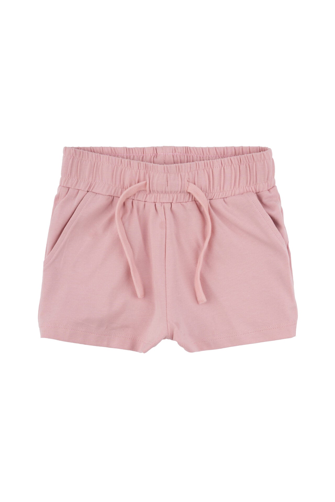 Effenkleurige roze short