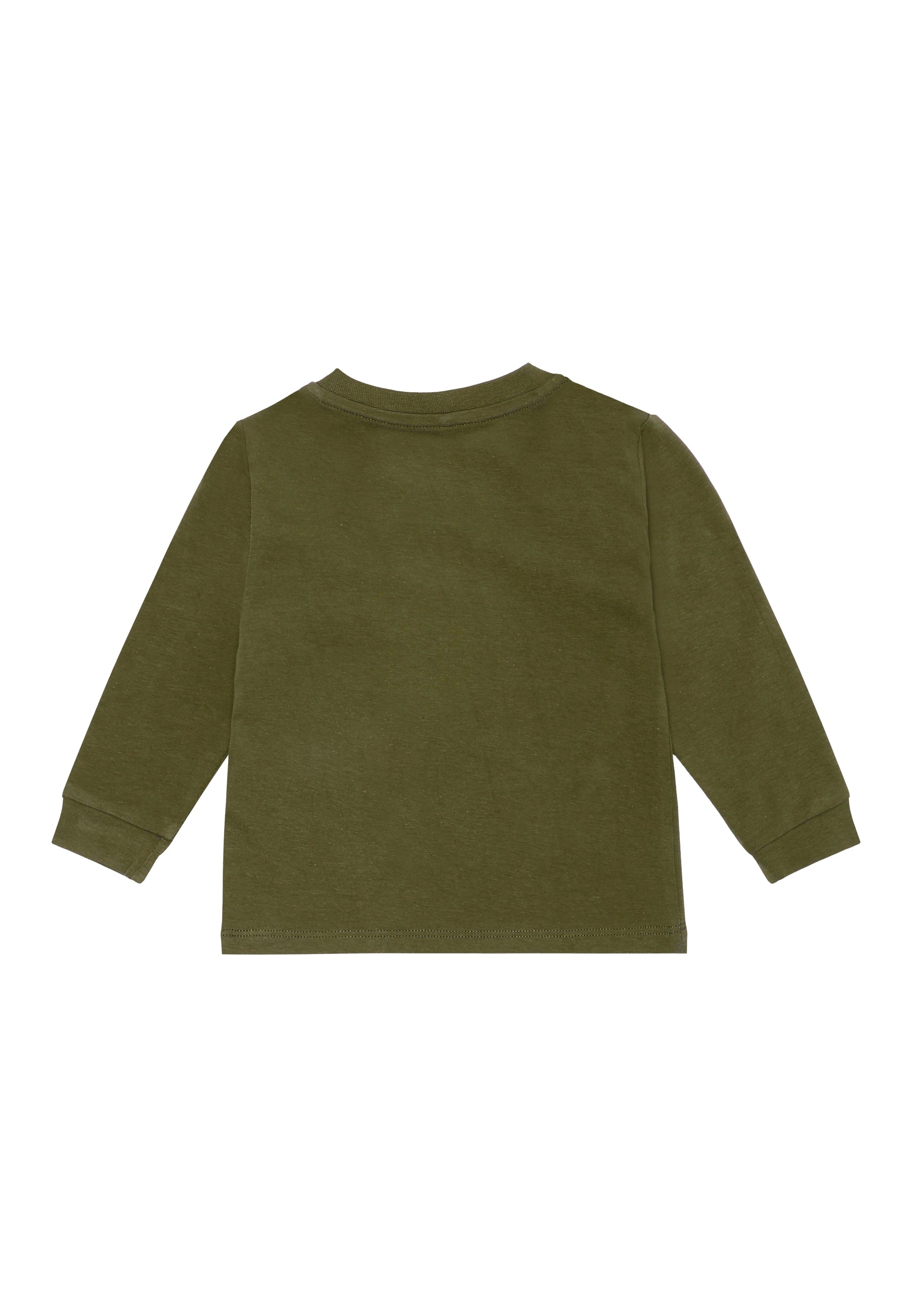 Kaki-Groene T-shirt met lange mouwen