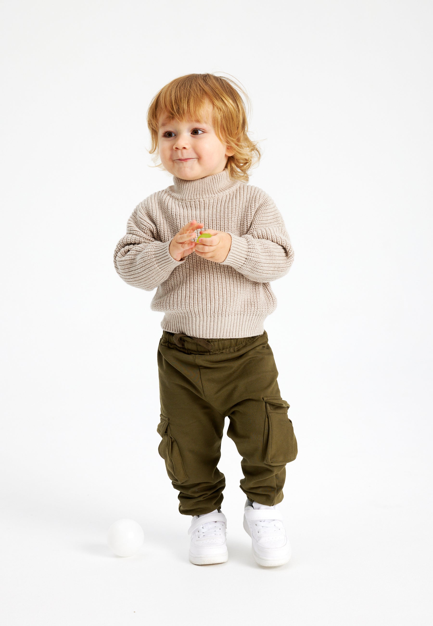 Broek met trendy cargozakken