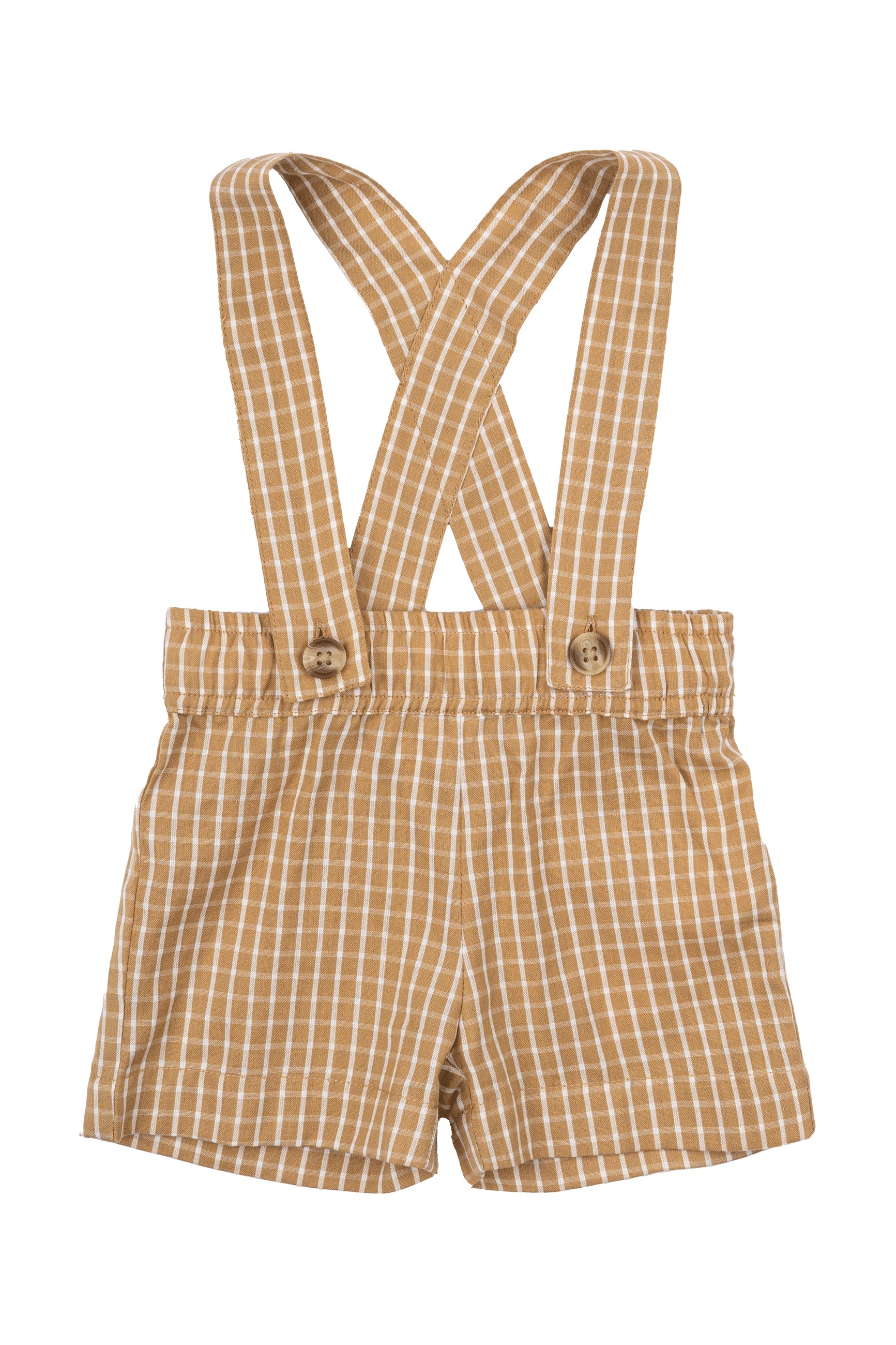 🌿 The New Siblings - Norville Shorts in Apple Cinnamon Check 🍏🍂