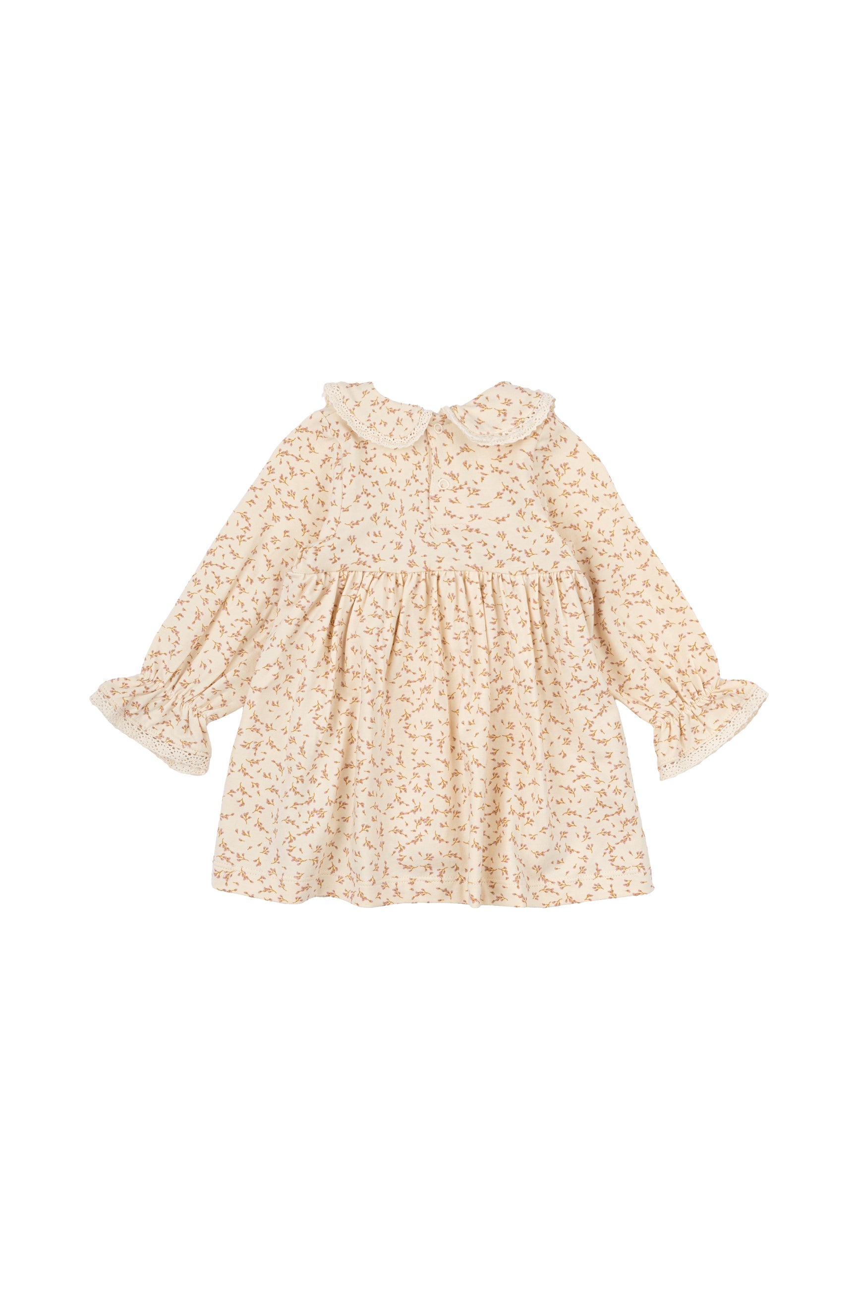 🌿 The New Siblings - Nora Lange Mouwen Bodydress - White Swan AOP 🌿