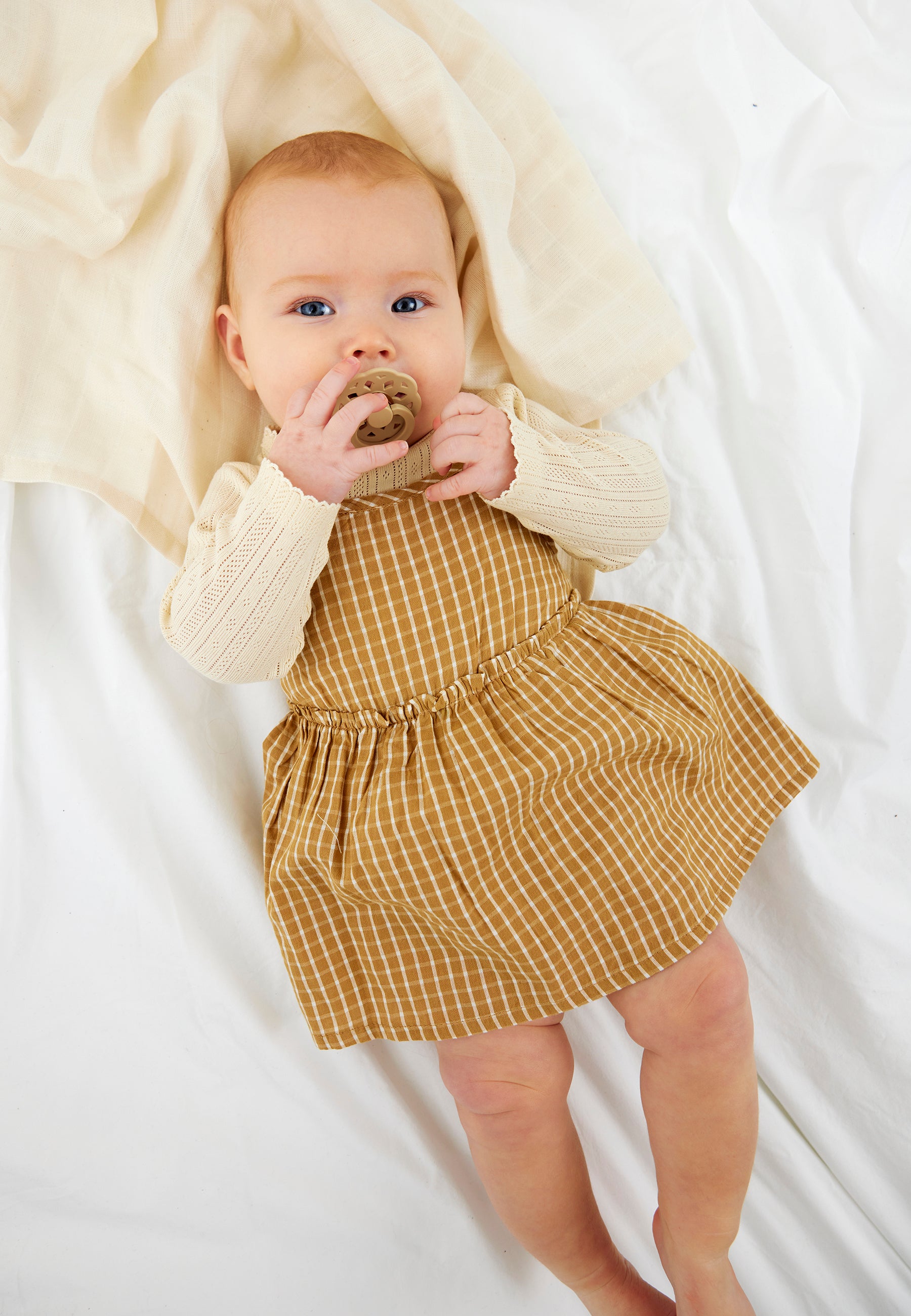 🌿 The New Siblings - Nini Strap Bodydress - Apple Cinnamon Check 🍎