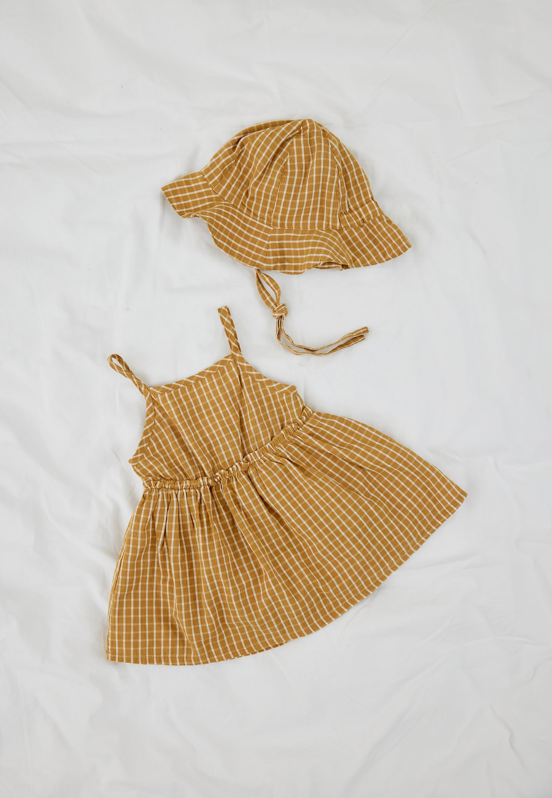 🌿 The New Siblings - Nini Strap Bodydress - Apple Cinnamon Check 🍎