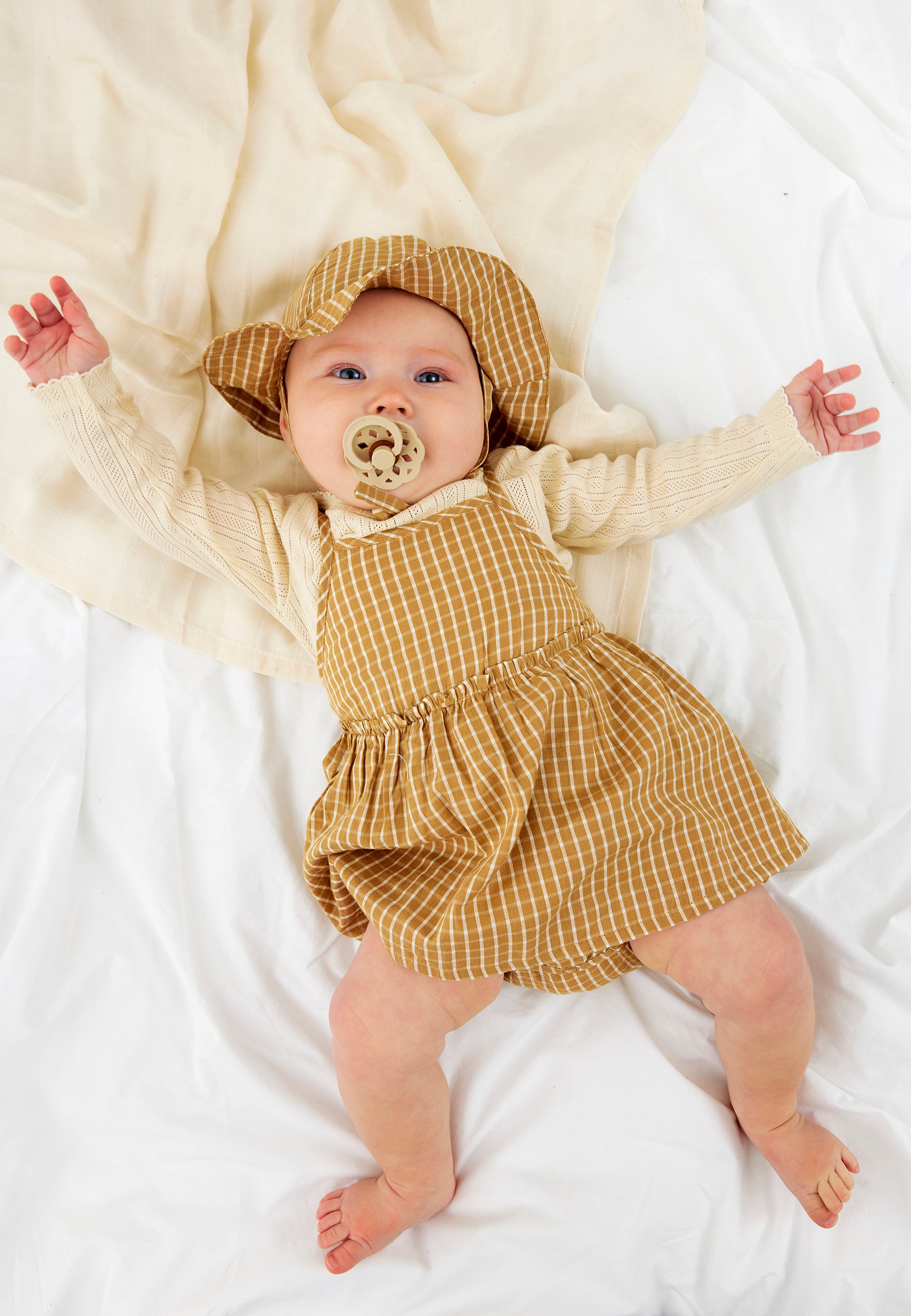 🌿 The New Siblings - Nini Strap Bodydress - Apple Cinnamon Check 🍎