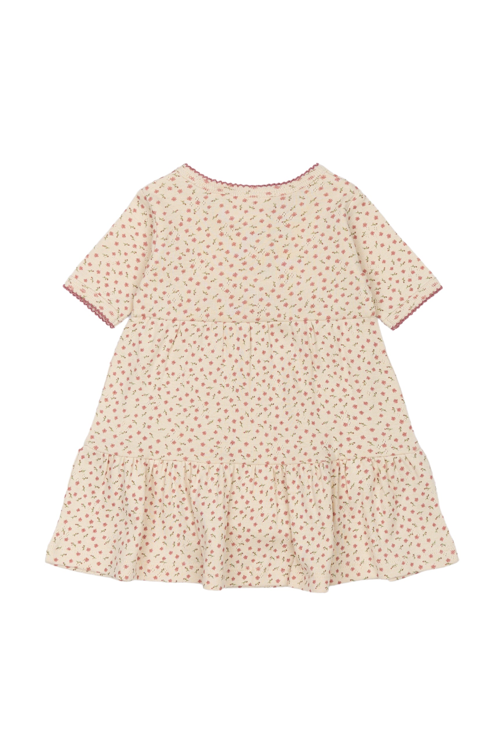 🌼 Babyjurk met Romper in White Swan Bloemenprint 🌼