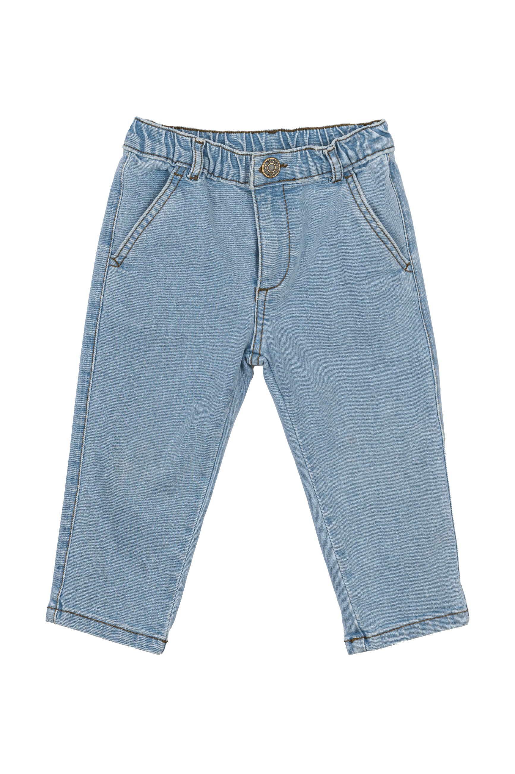 The New Siblings - Lichtblauwe Denim Chino Broek voor Kids