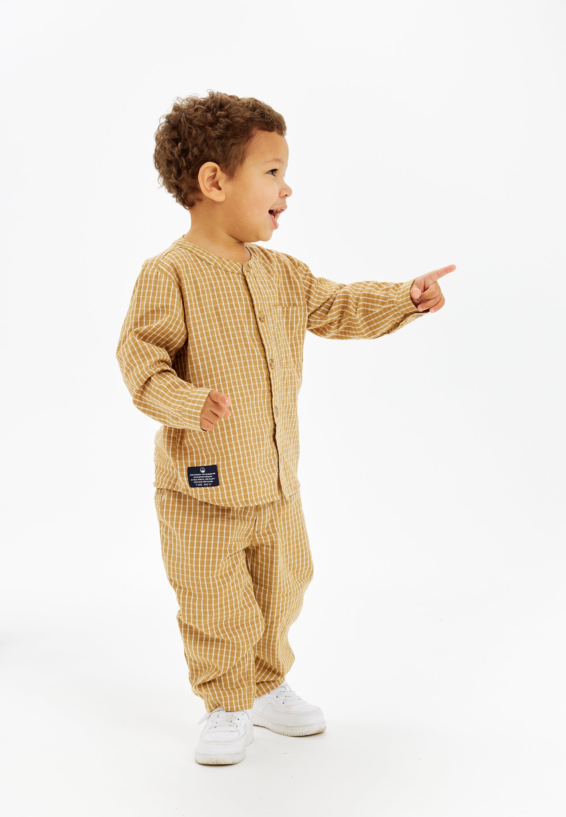 Trendy Ruitjes Overhemd – The New Siblings Nix Shirt in Apple Cinnamon 🍏✨