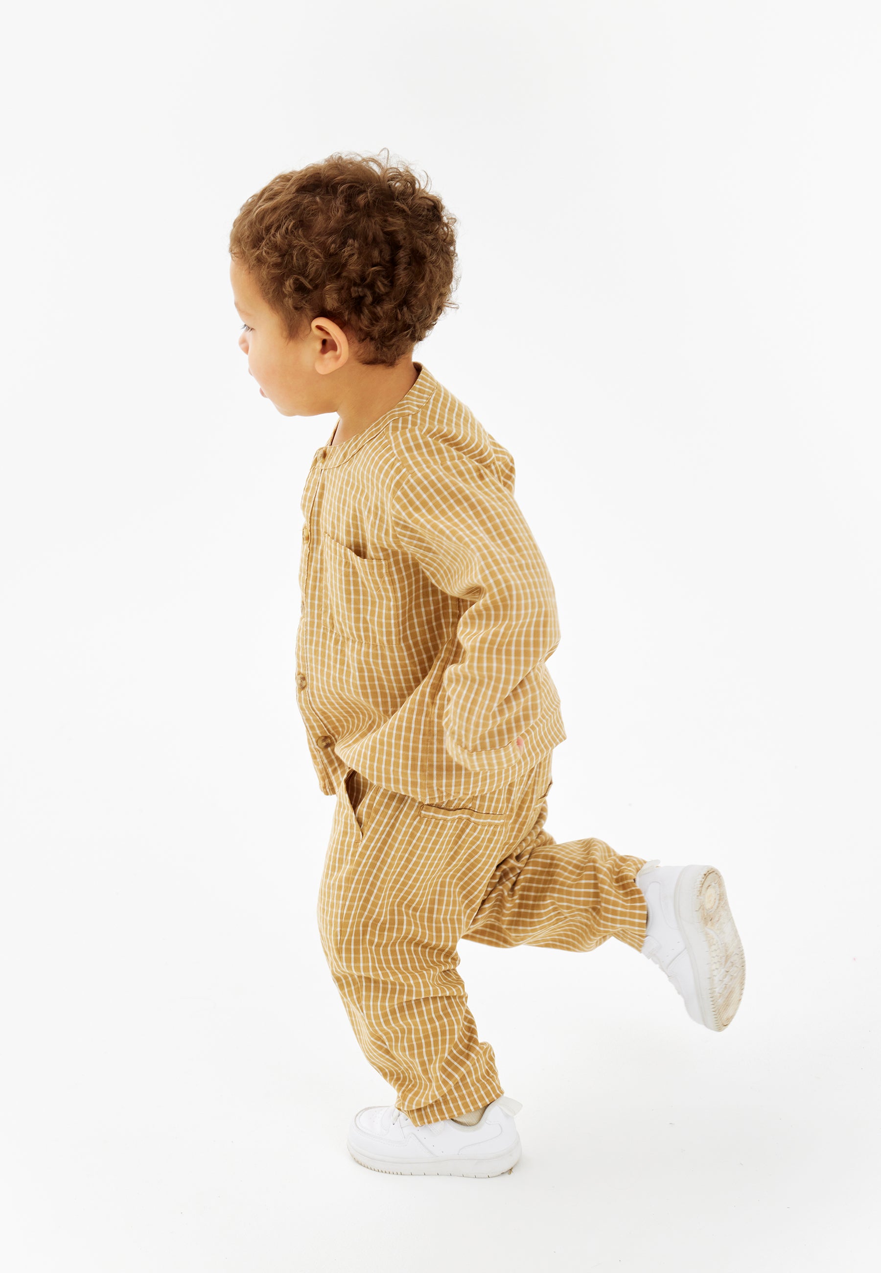 Trendy Ruitjes Overhemd – The New Siblings Nix Shirt in Apple Cinnamon 🍏✨