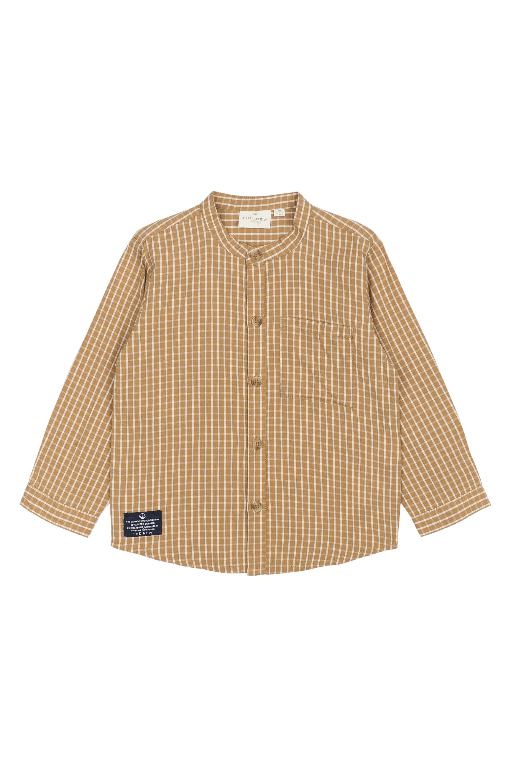 Trendy Ruitjes Overhemd – The New Siblings Nix Shirt in Apple Cinnamon 🍏✨
