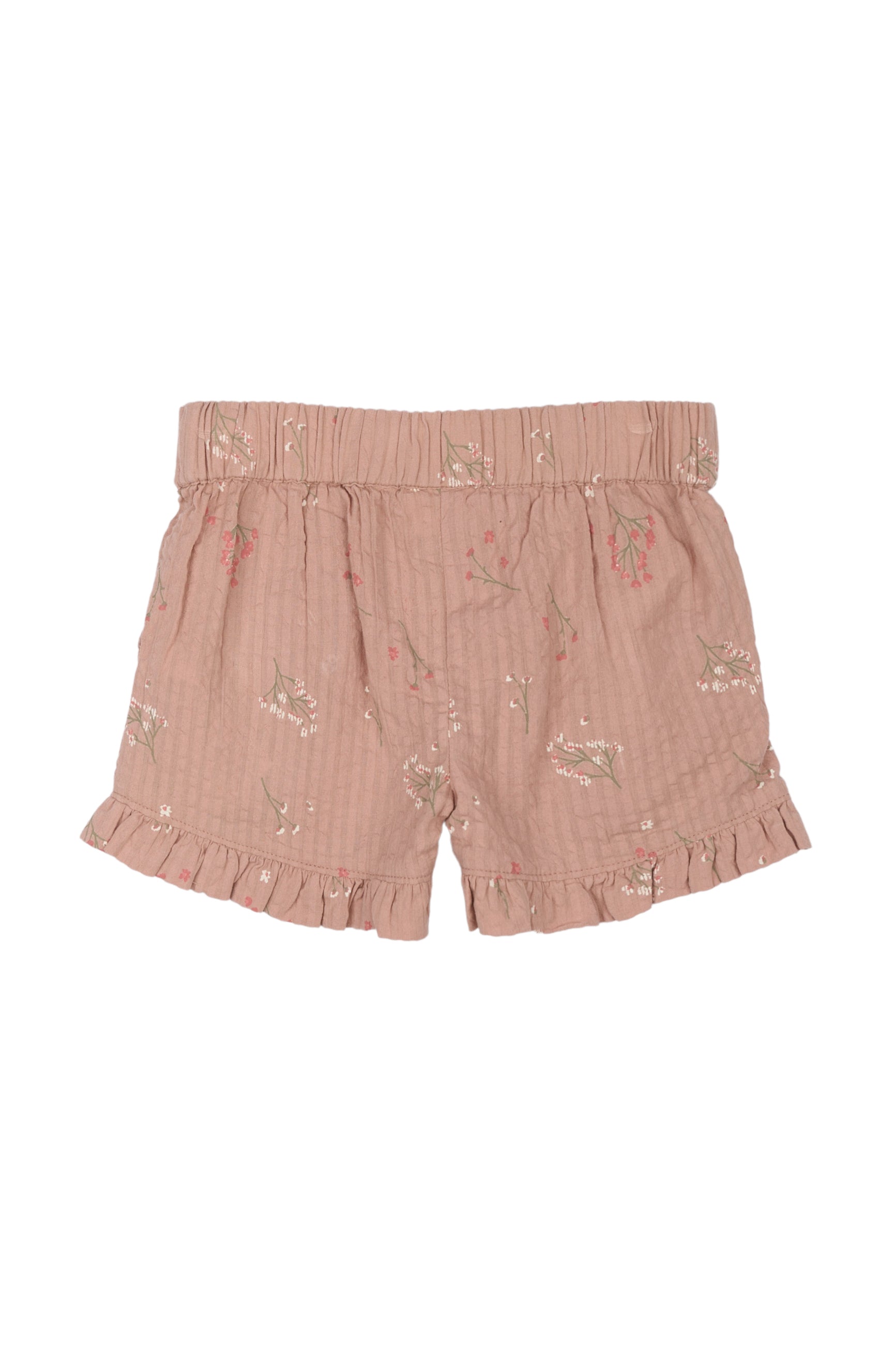 🌸 Bloemenshorts met Ruffles – Adobe Rose